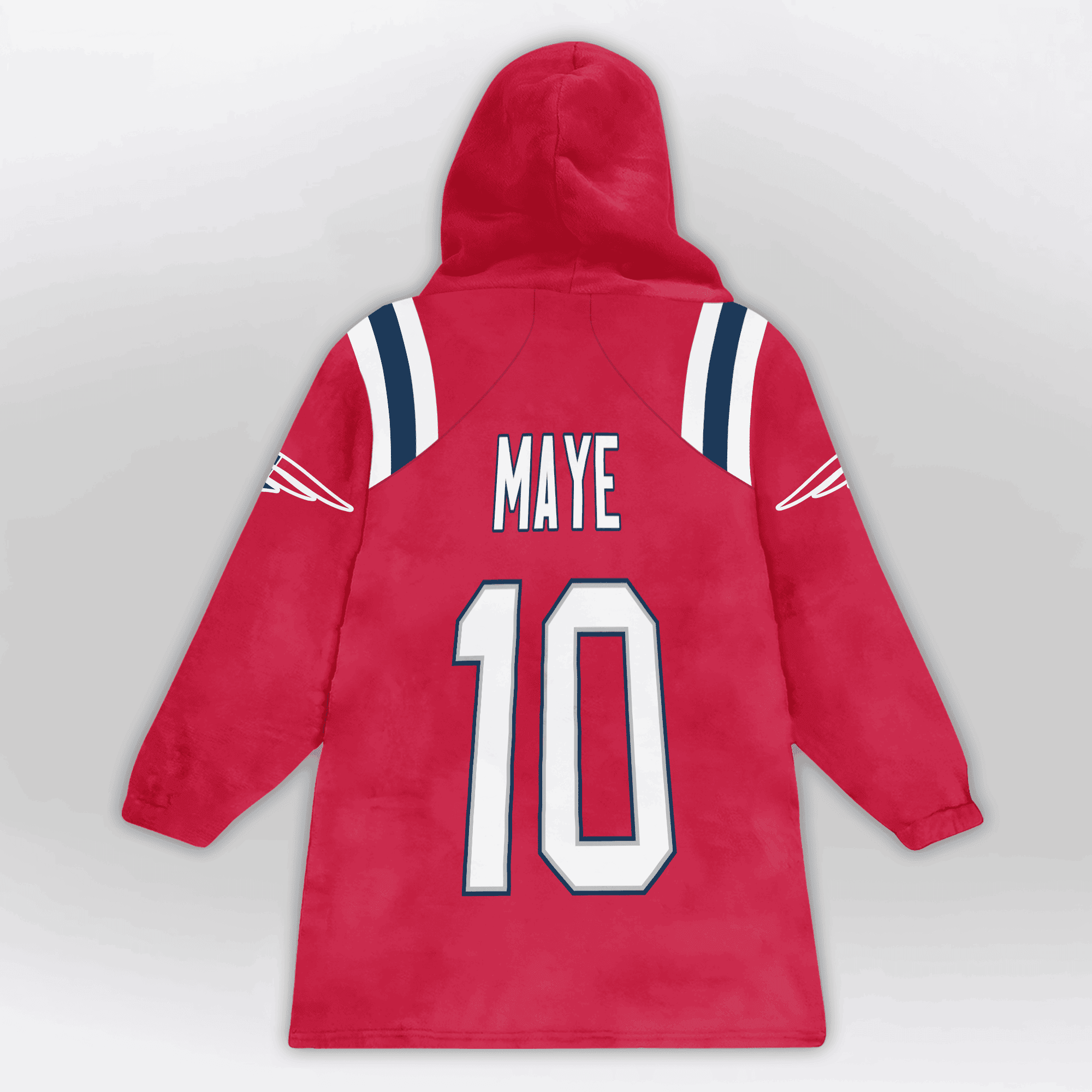 Kid 10 New England Football Unisex Blanket Hoodie