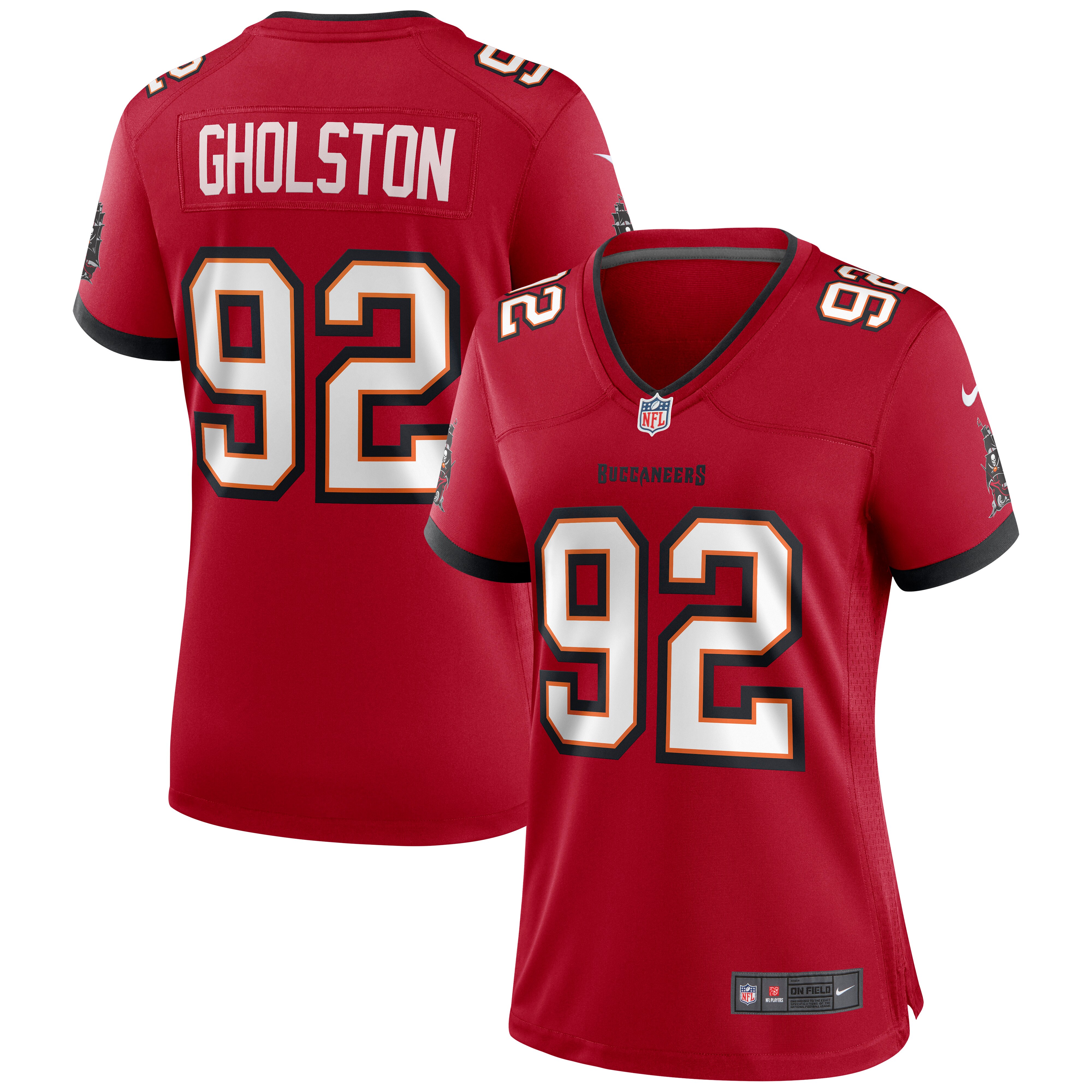William Gholston Tampa Bay Buccaneers  Women's Game Jersey - Red