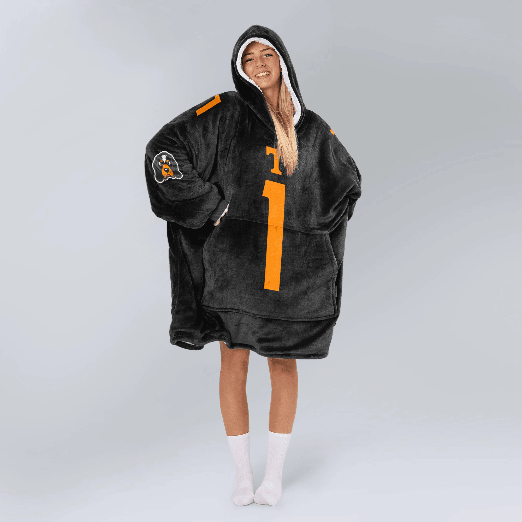 Adult 1 Tennessee Football Unisex Blanket Hoodie