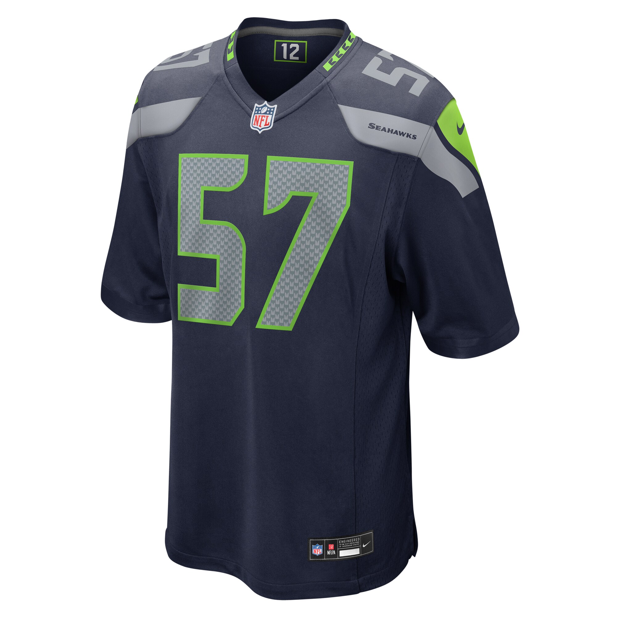 Frank Clark Seattle Seahawks  Game Jersey - College Navy