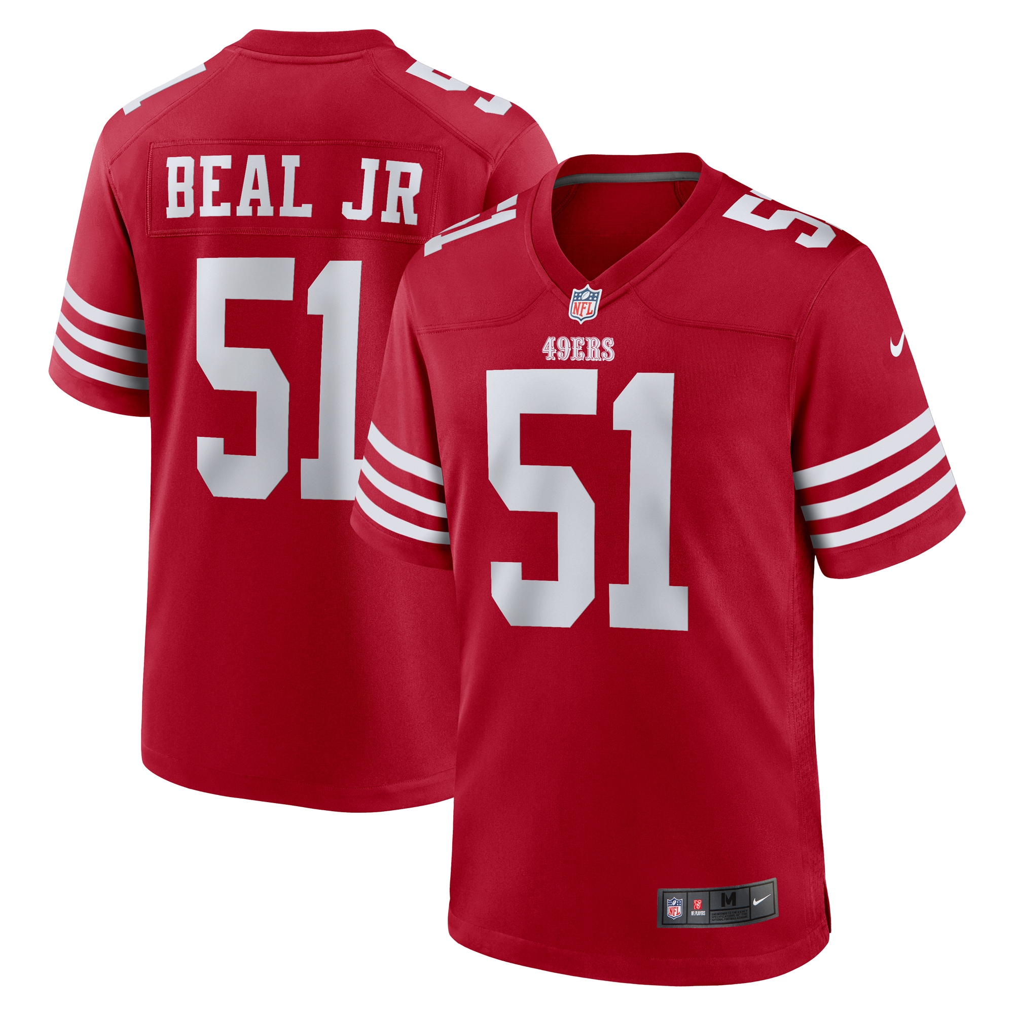 Robert Beal Jr San Francisco 49ers  Game Jersey -  Scarlet