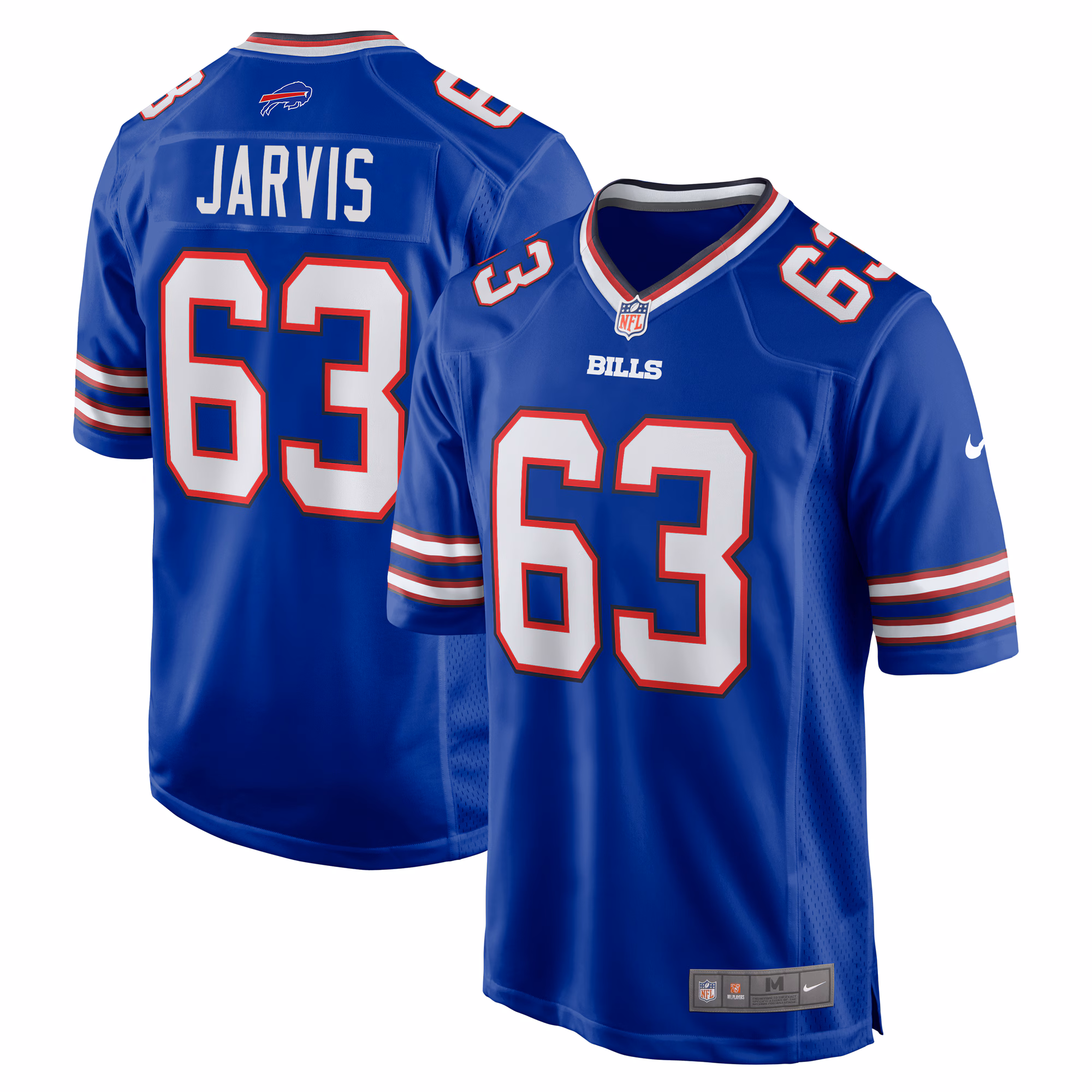 Kevin Jarvis Buffalo Bills Team Game Jersey -  Royal