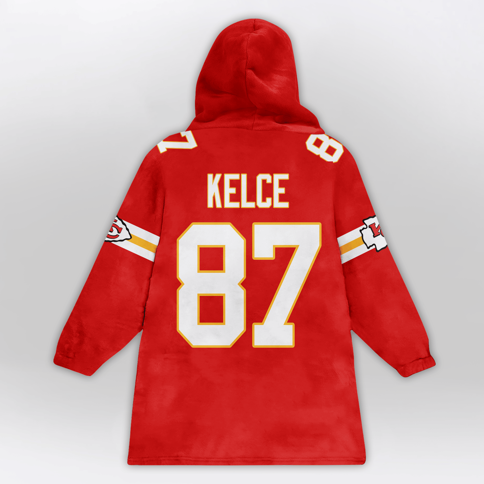 Kid T.K 87 Captain Kansas City Football Unisex Blanket Hoodie