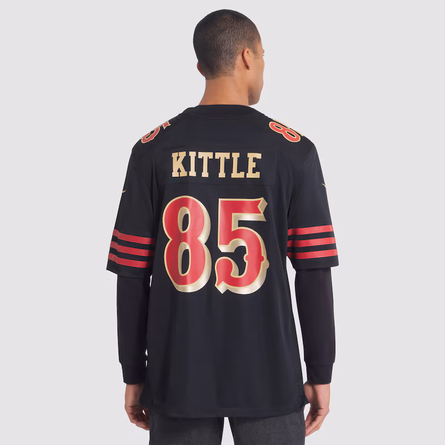 George Kittle #85 San Francisco 49ers 2025 Rivalries Collection Game Jersey - Black