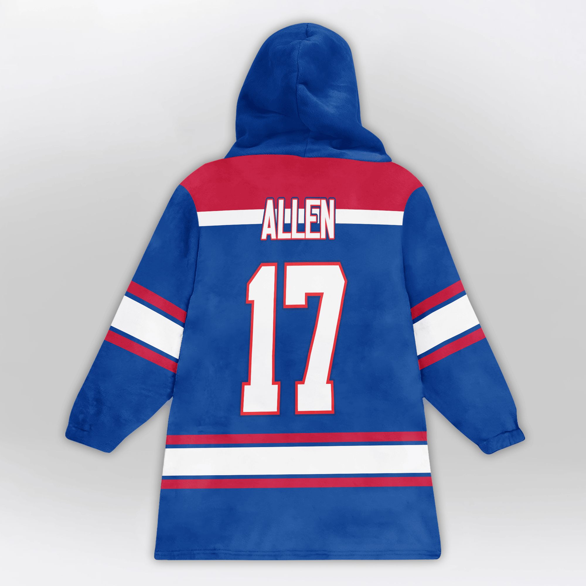 Adult J.A 17 Buffalo Football Unisex Blanket Hoodie