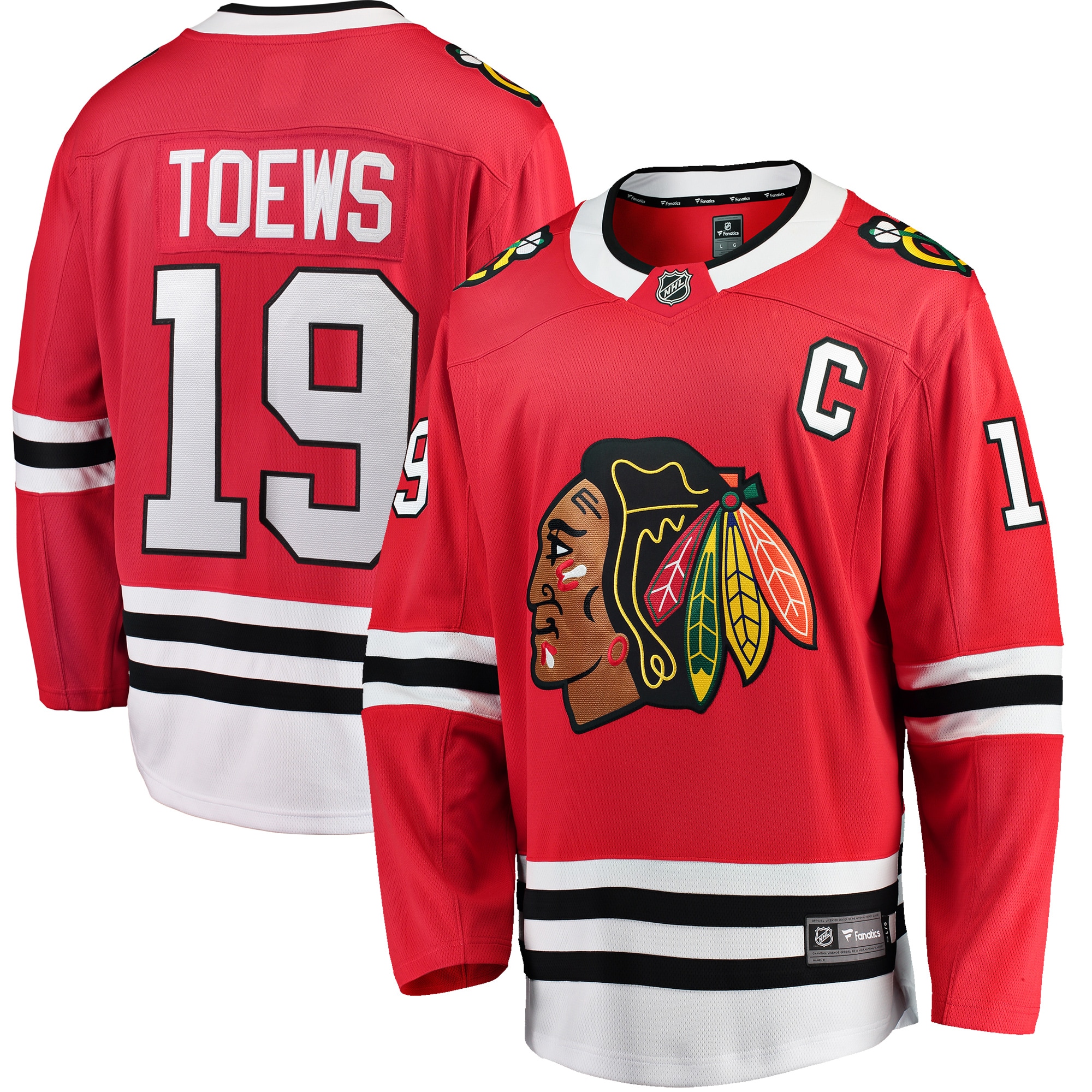 Jonathan Toews Chicago Blackhawks Breakaway Player Jersey - Red