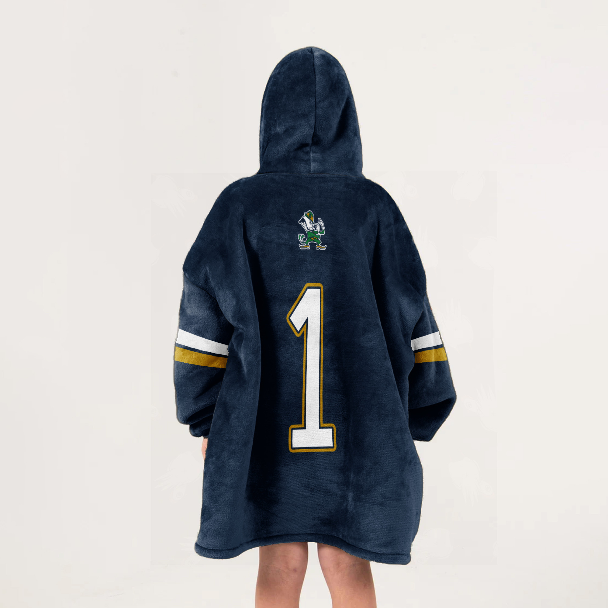 1 Notre Dame Football Unisex Blanket Hoodie