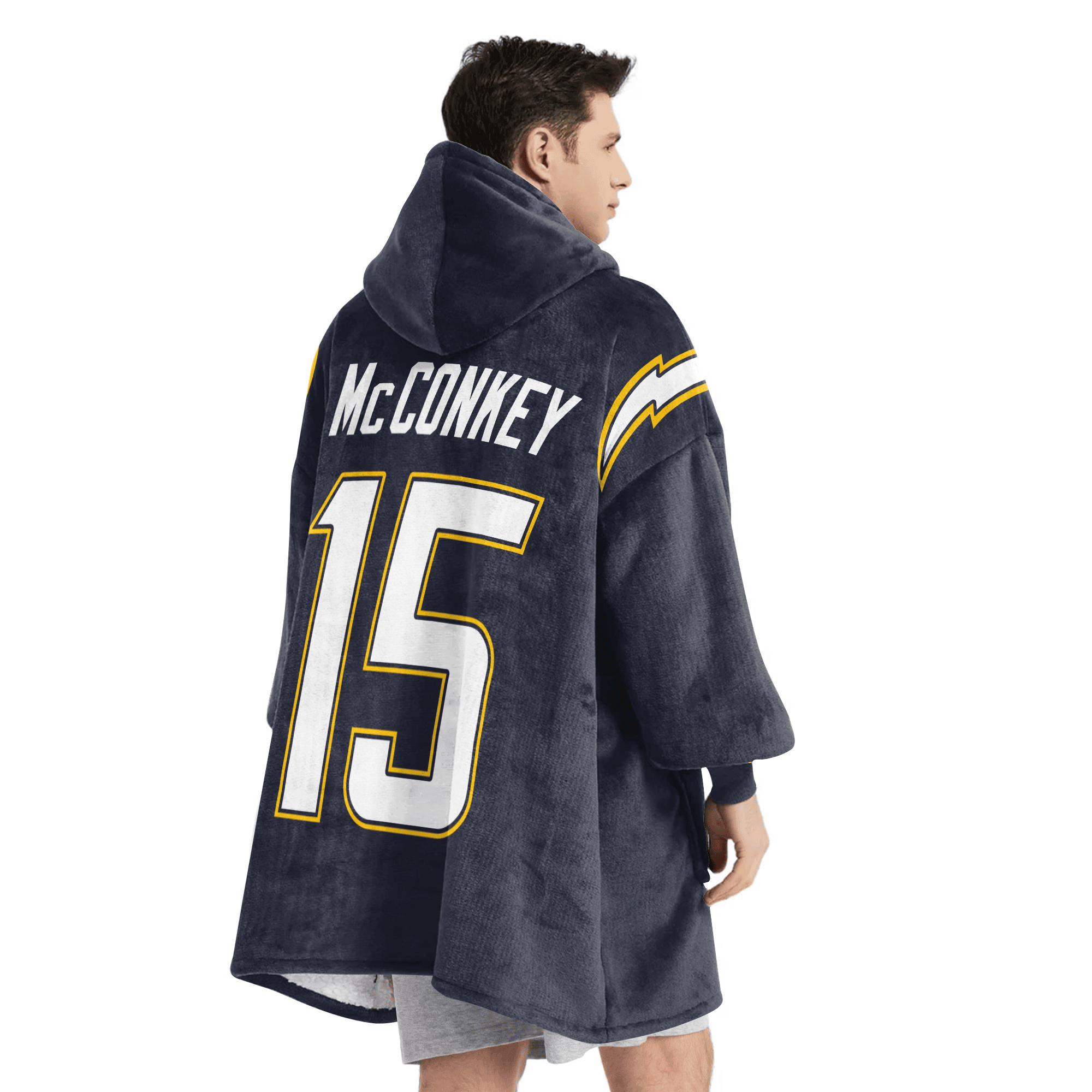 Adult 15 Los Angeles C Football Unisex Blanket Hoodie