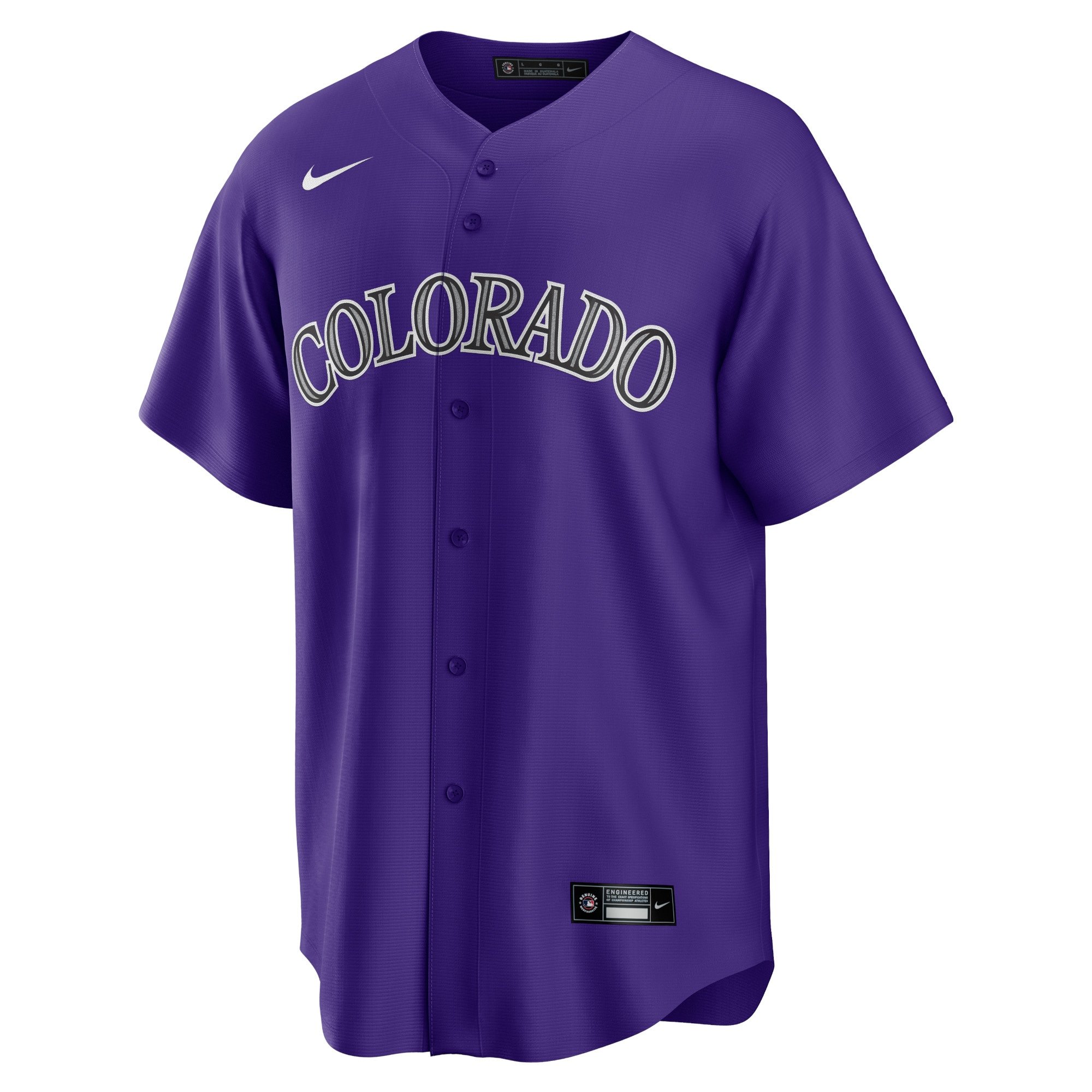 Men's Colorado Rockies Kris Bryant  Purple Alternate Replica Player Jersey
