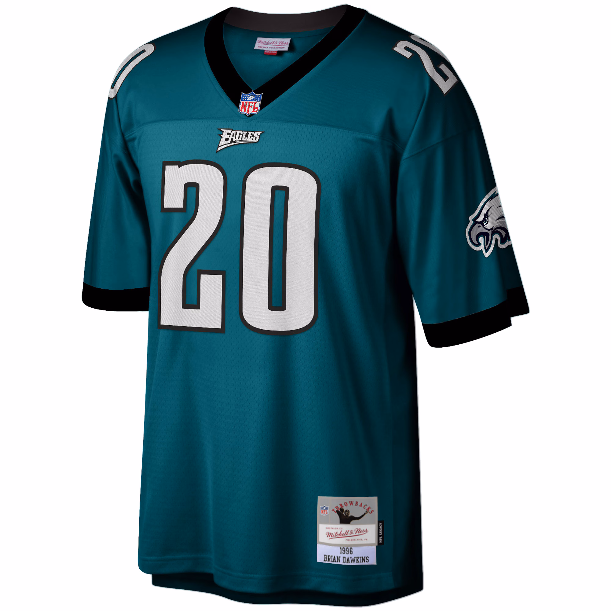 Brian Dawkins Philadelphia Eagles #20 Legacy Replica Jersey - Green