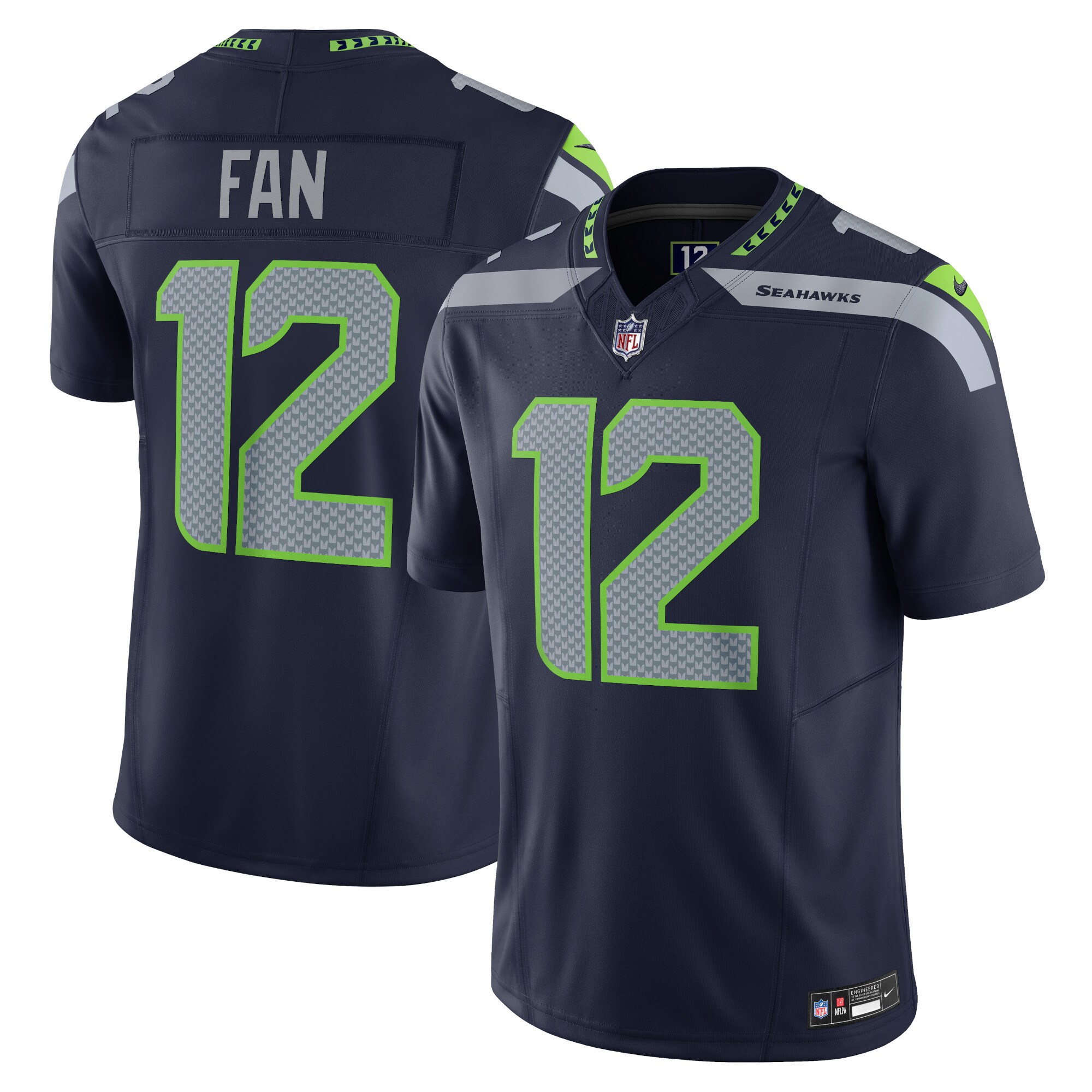 12s Seattle Seahawks  Vapor F.U.S.E. Limited Jersey - College Navy