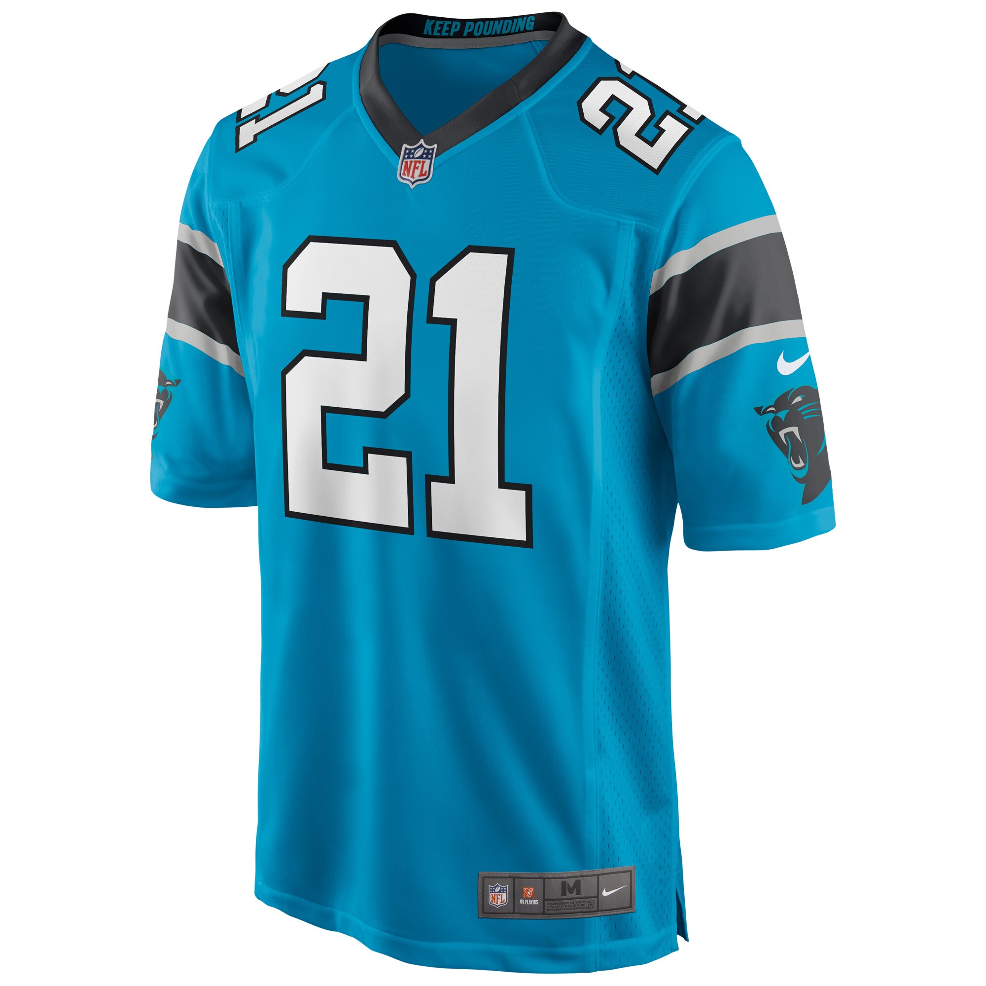 Jeremy Chinn Carolina Panthers  Game Player Jersey - Blue