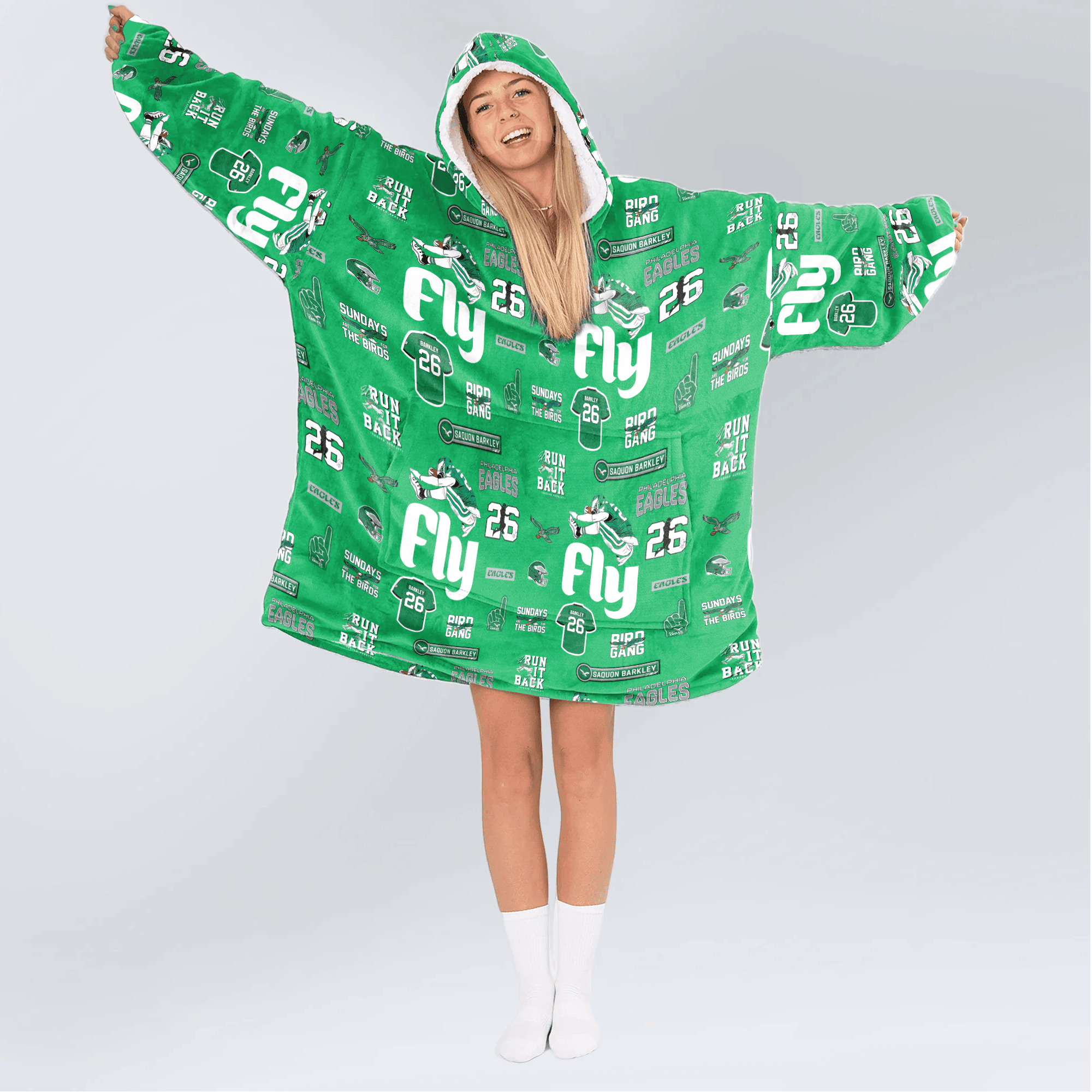 S.B 26 Philadelphia Football Unisex Blanket Hoodie
