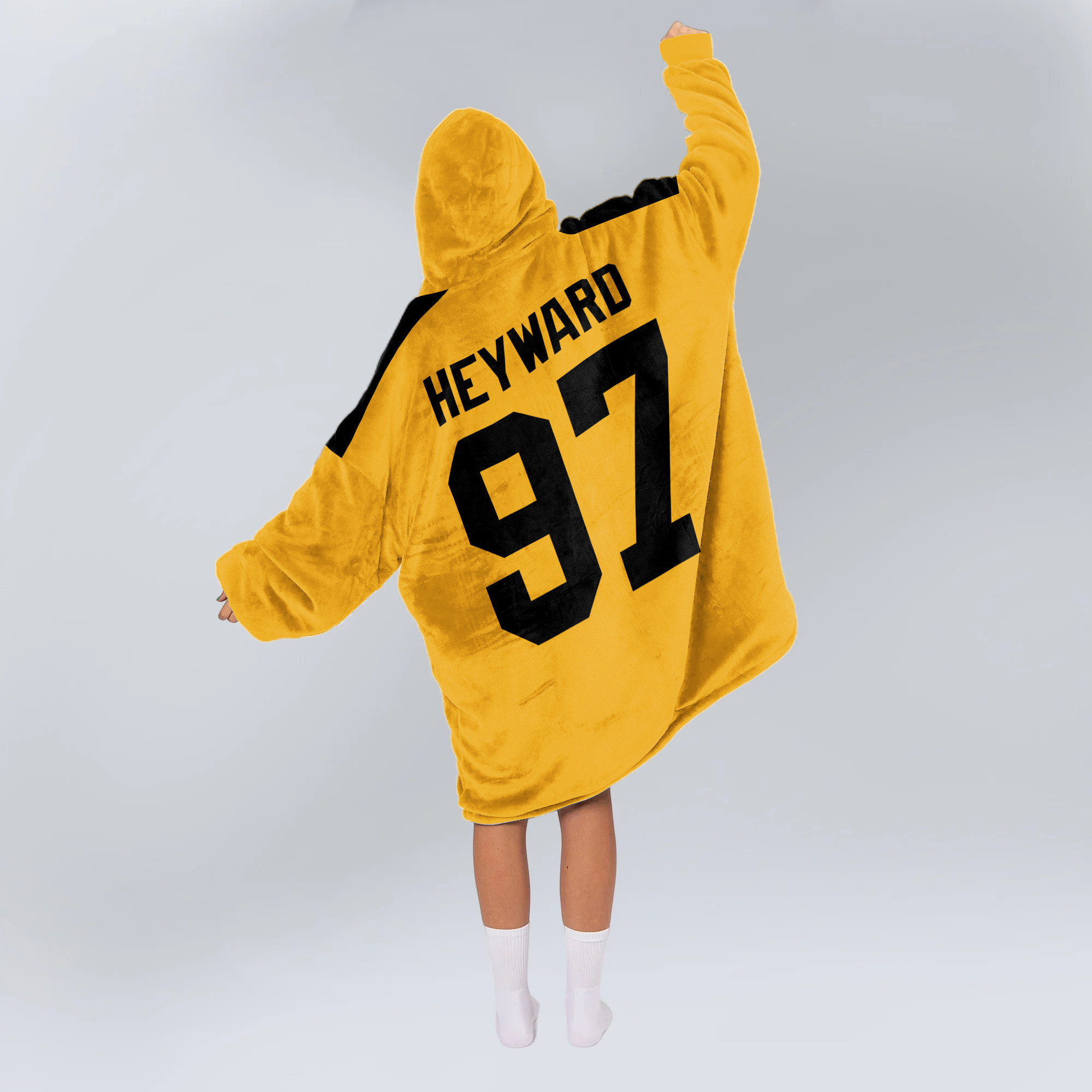 Adult 97 Pittsburgh Football Unisex Blanket Hoodie