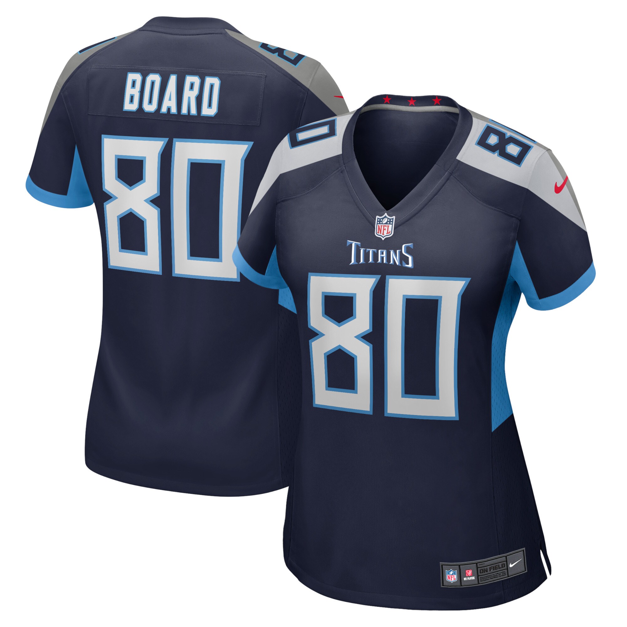 C.J. Board Tennessee Titans  Women's Home Game Player Jersey - Navy