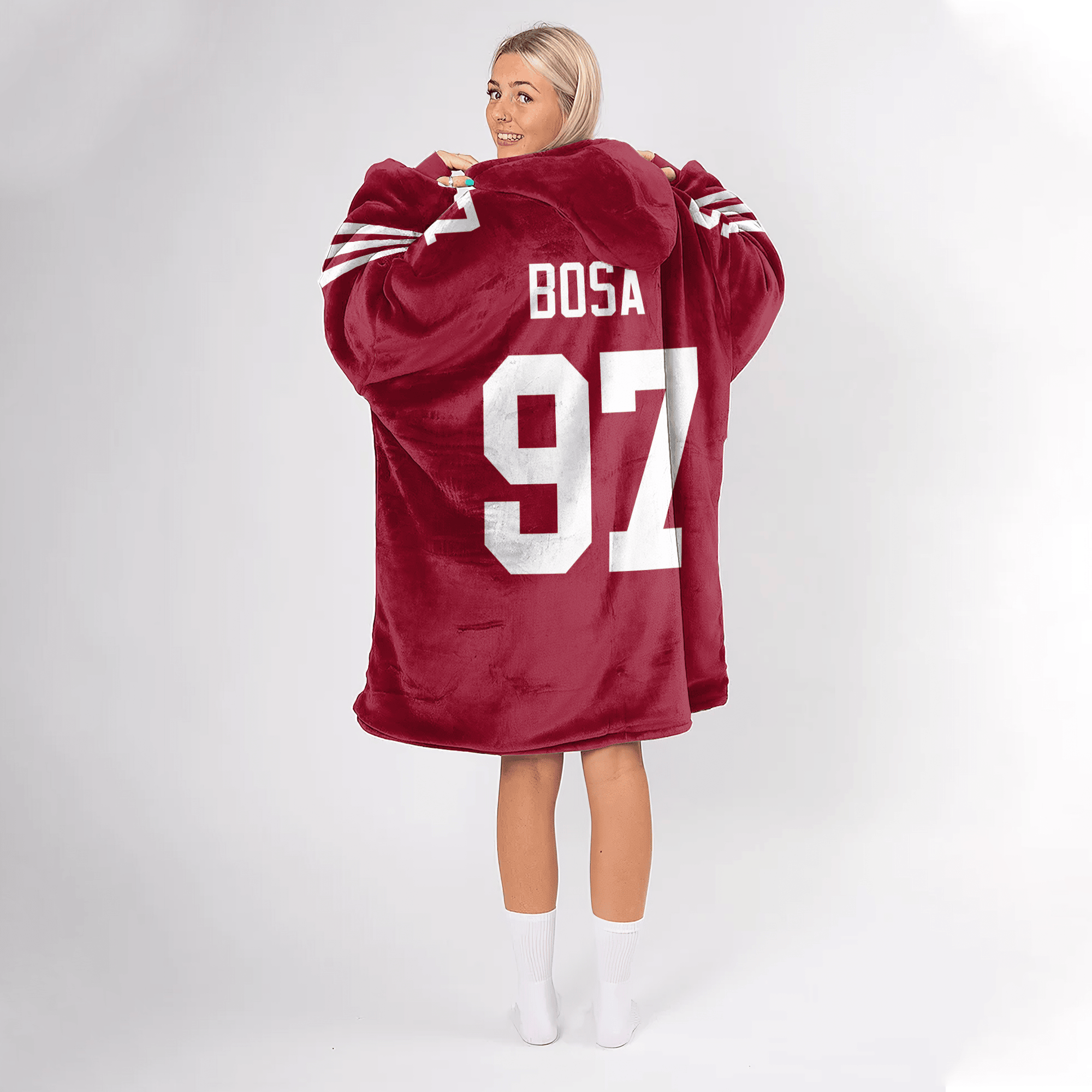 Niners San Francisco 49ers Football Unisex Blanket Hoodie