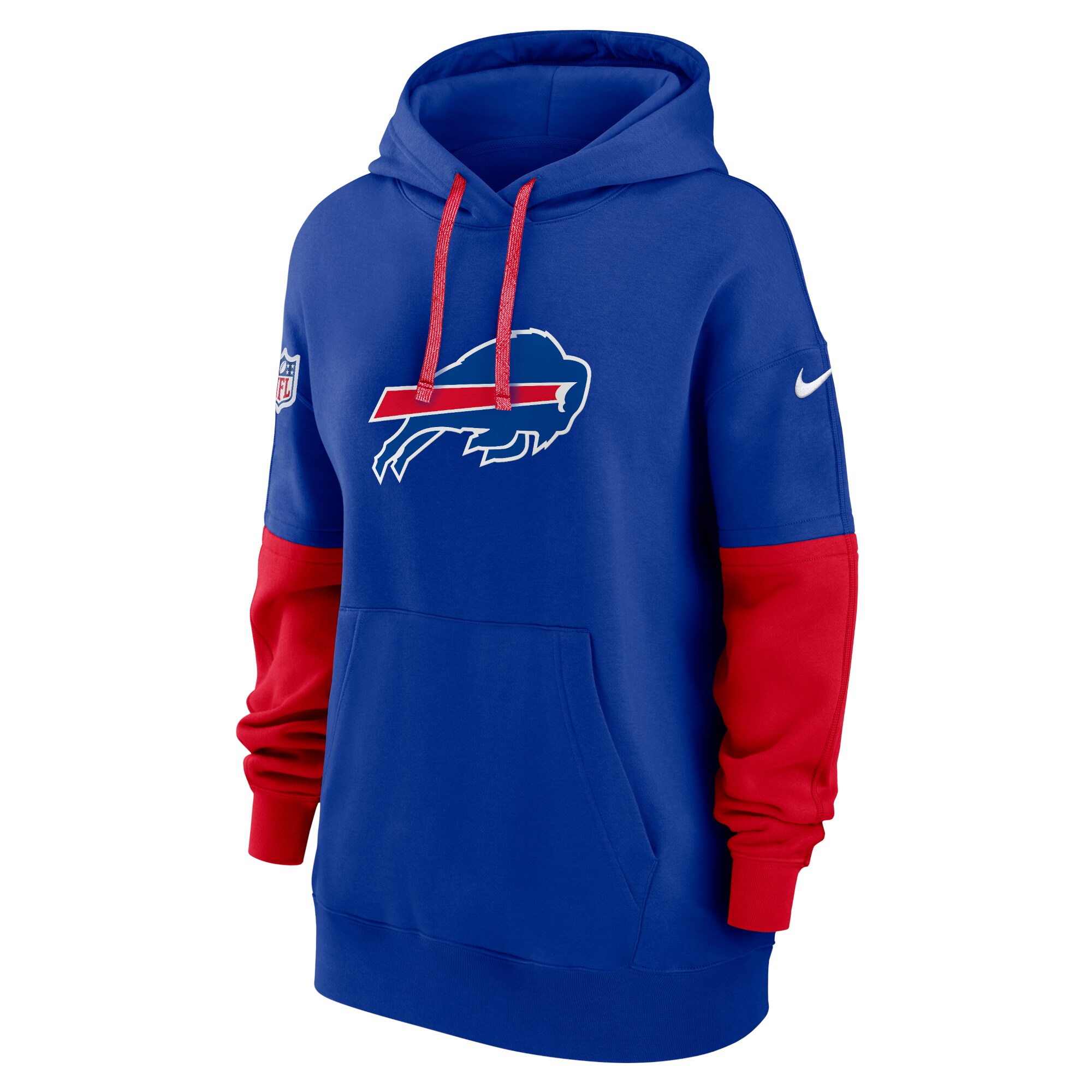 Buffalo Bills Women's 2024 Sideline Essential Fleece Pullover Hoodie - Royal