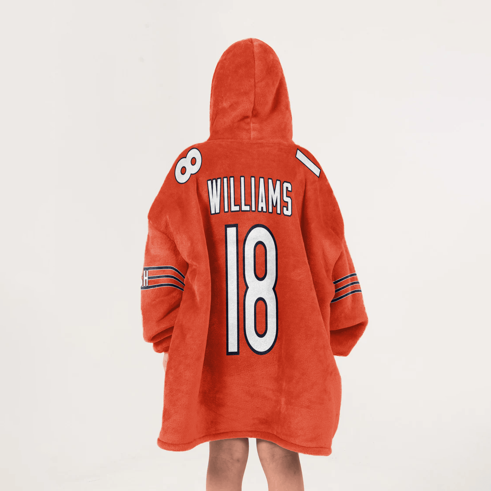 Kid C.W 18 Captain Chicago Football Unisex Blanket Hoodie