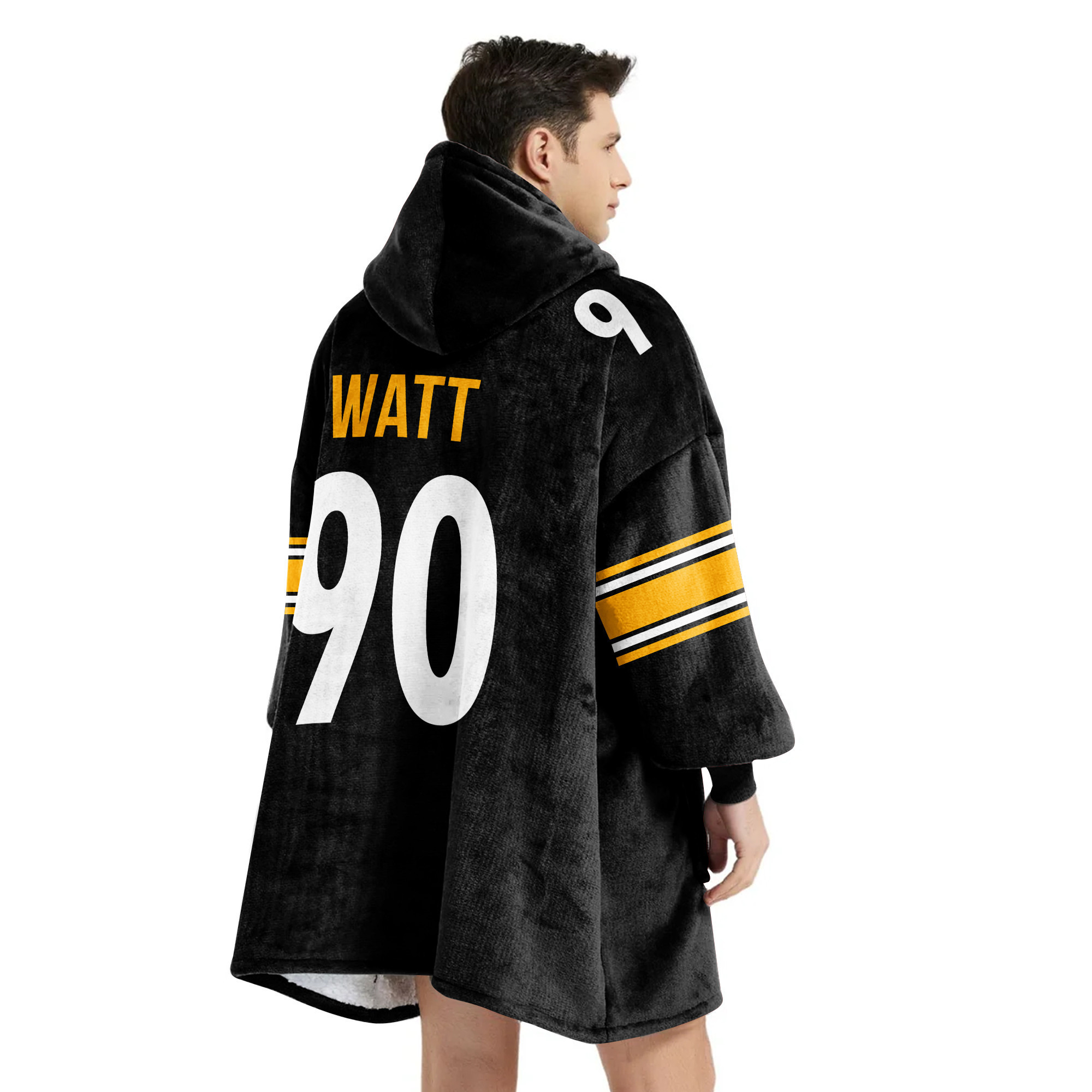 Adult T.J.W 90 Pittsburgh Football Unisex Blanket Hoodie