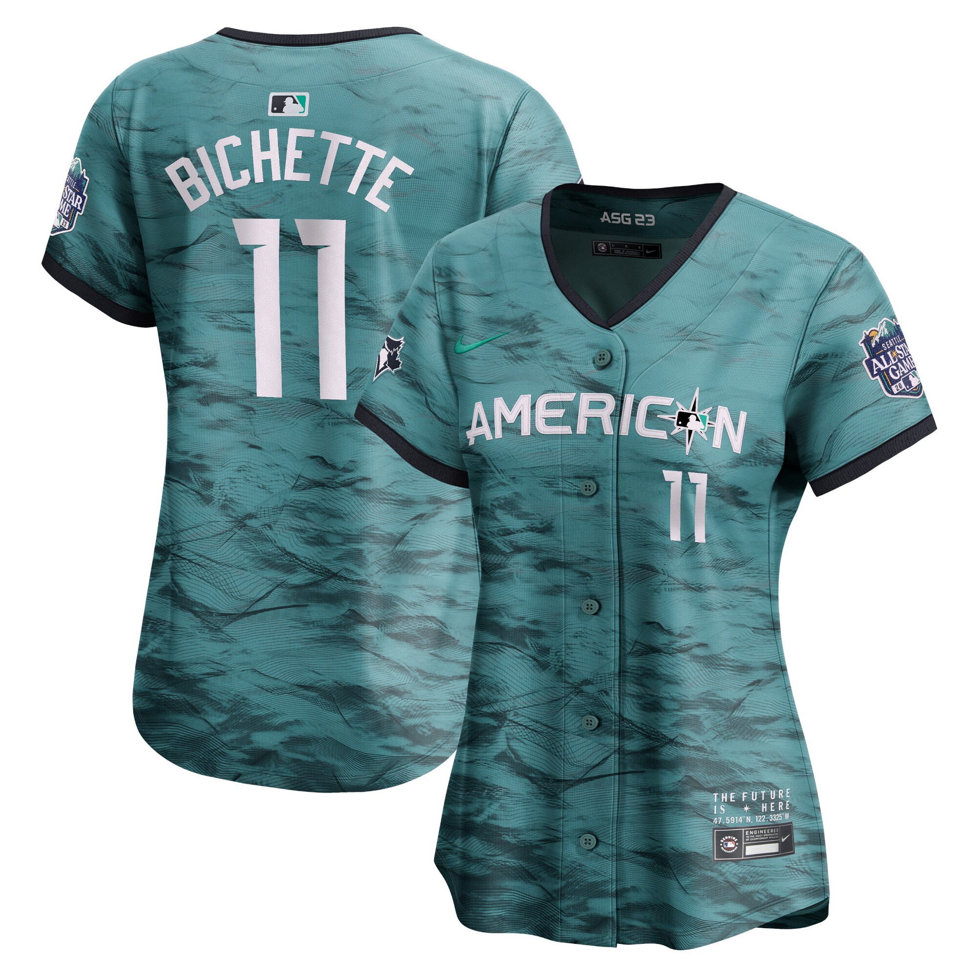 Bo Bichette American League  Women's 2023 MLB All-Star Game Limited Player Jersey - Teal