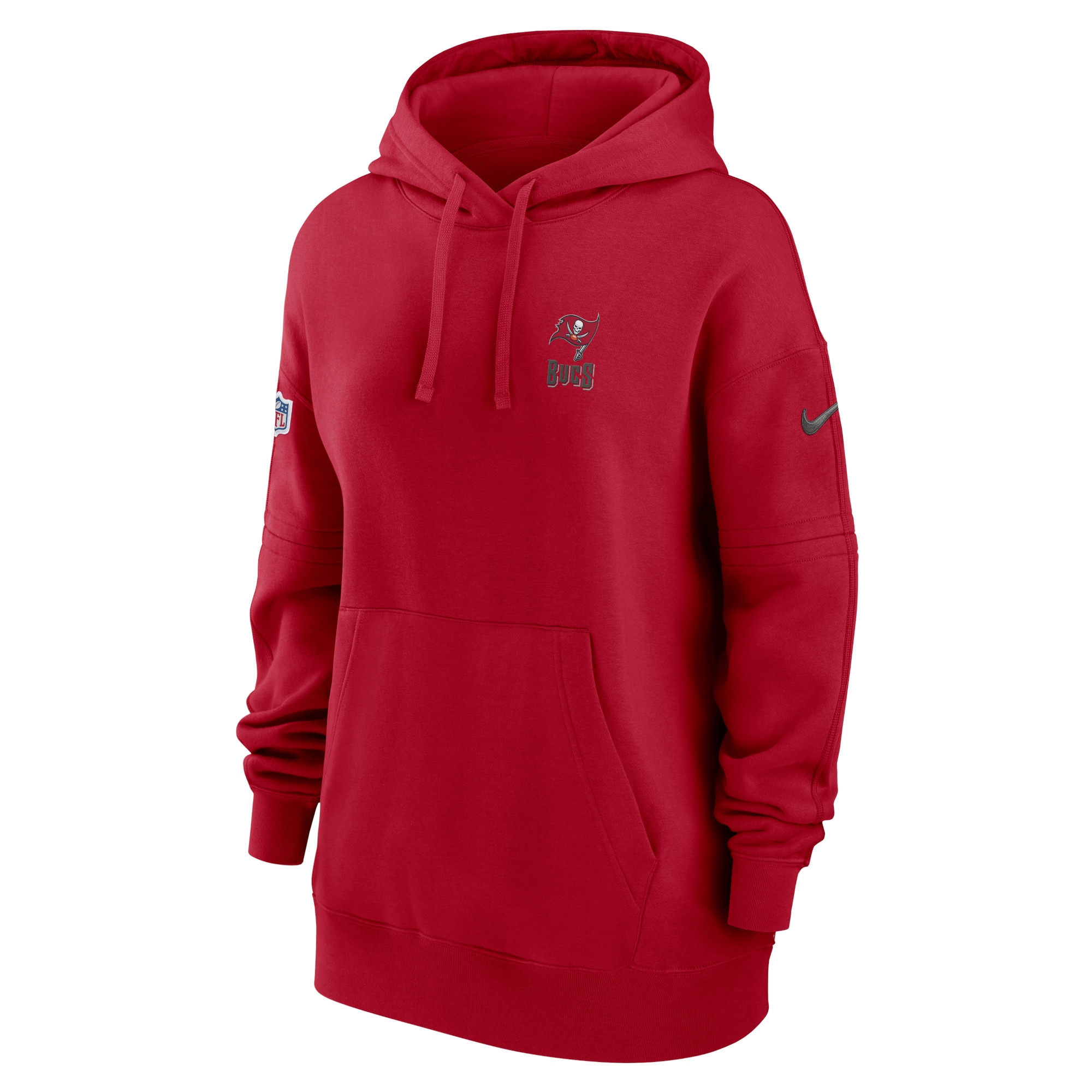 Tampa Bay Buccaneers  Women's 2023 Sideline Club Fleece Pullover Hoodie - Red