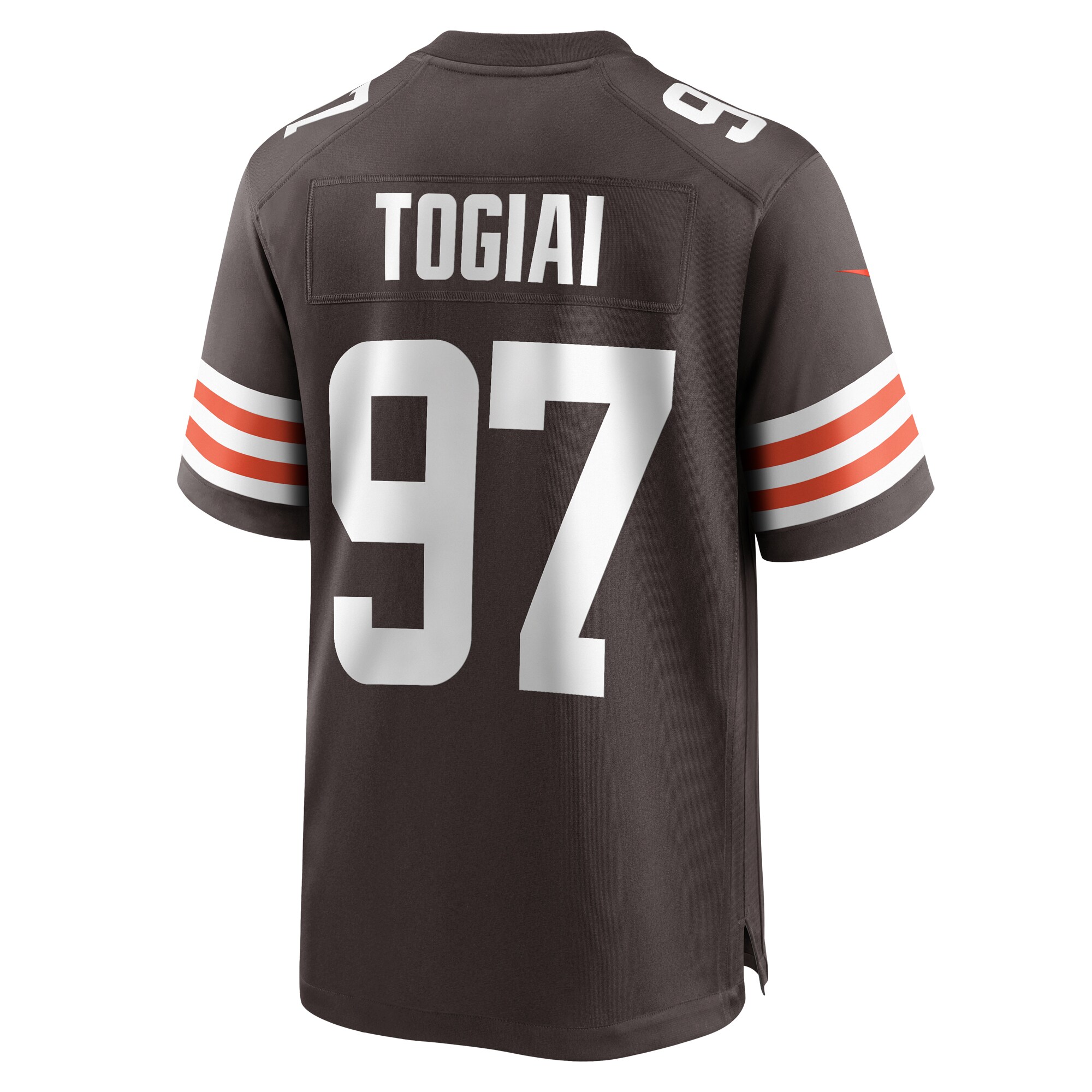 Tommy Togiai Cleveland Browns  Game Jersey -  Brown