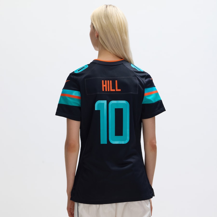 Tyreek Hill #10 Miami Dolphins Women's 2025 Rivalries Collection Game Jersey - Pitch Blue