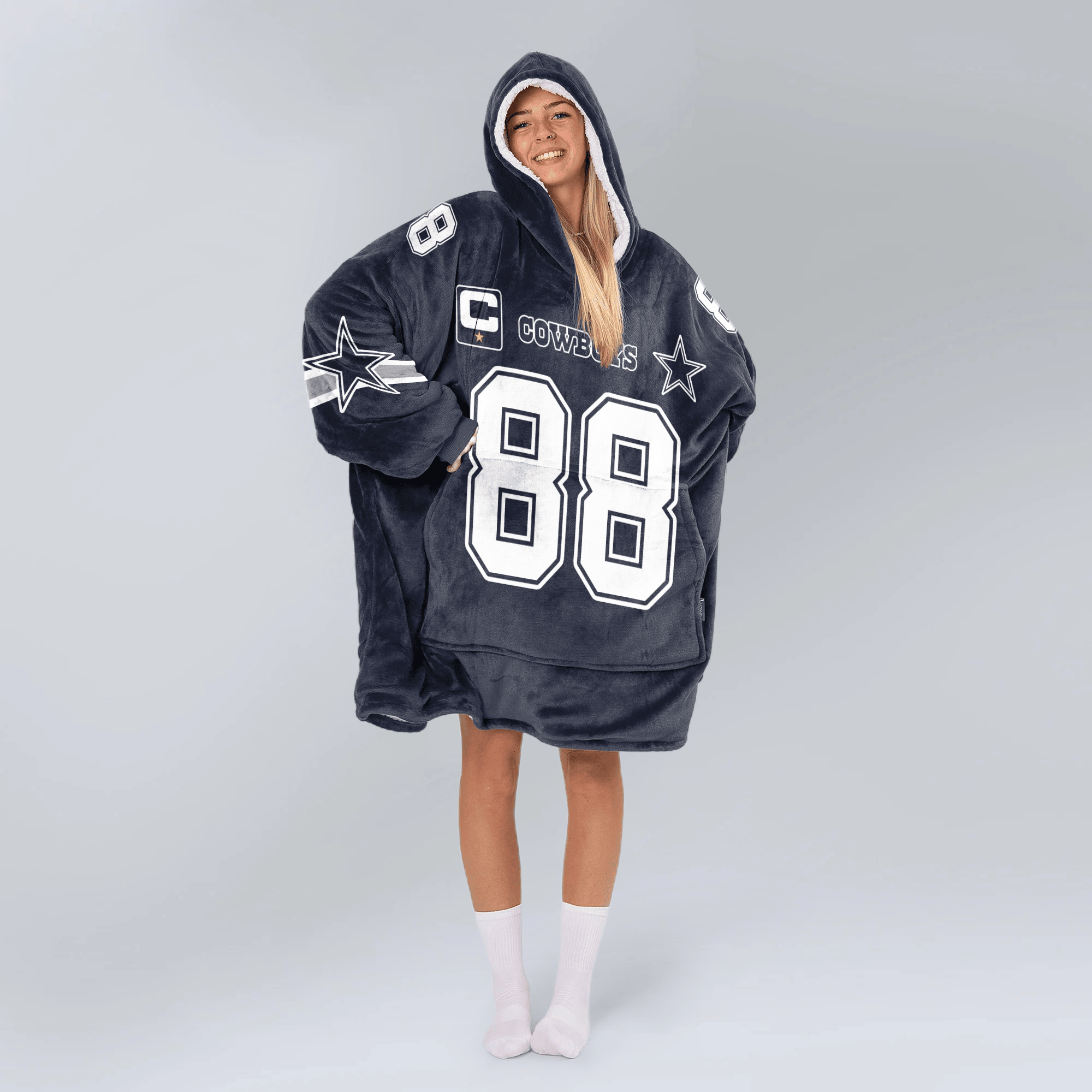 Adult C.L 88 Captain Dalllas Football Unisex Blanket Hoodie