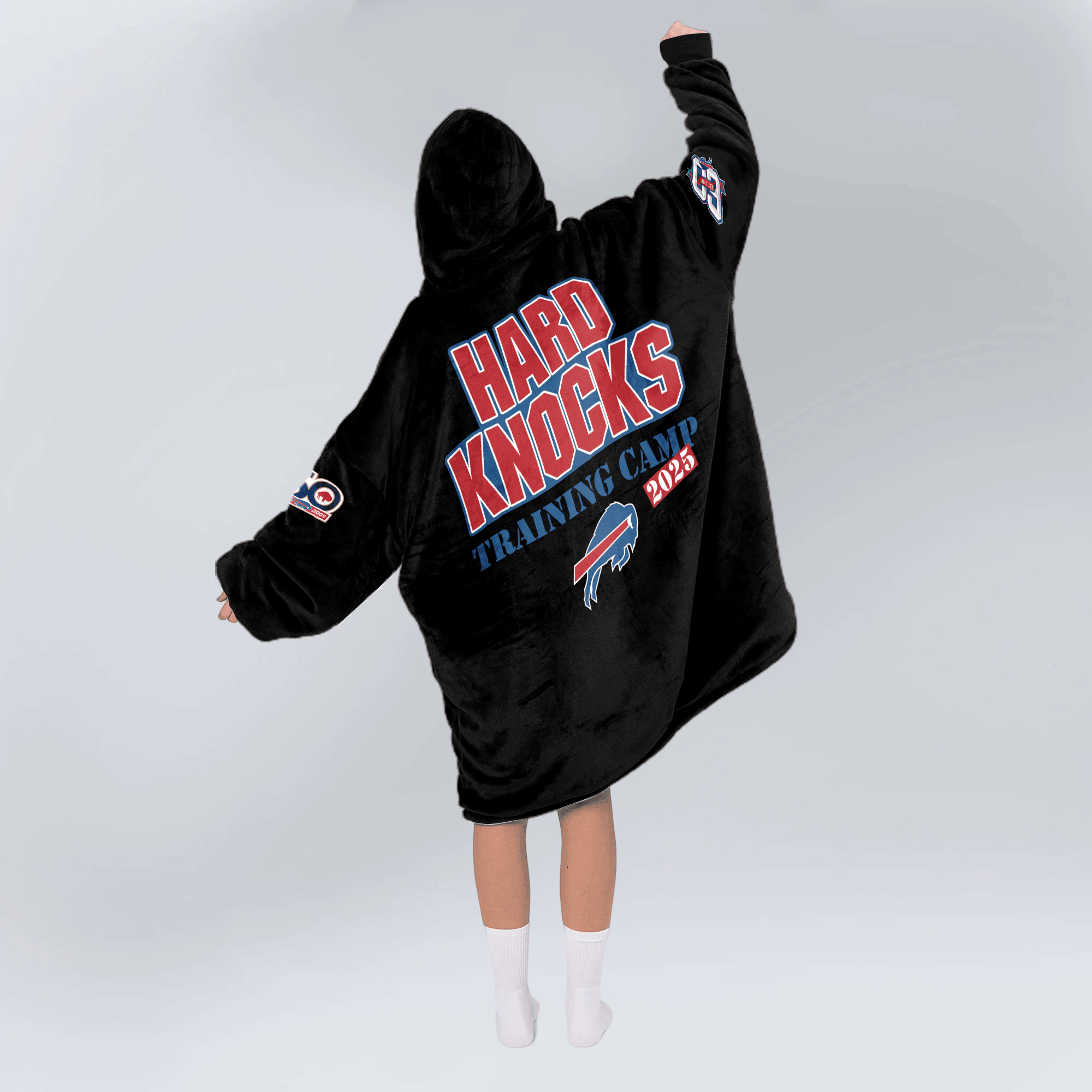 Adult Buffalo Football Unisex Blanket Hoodie