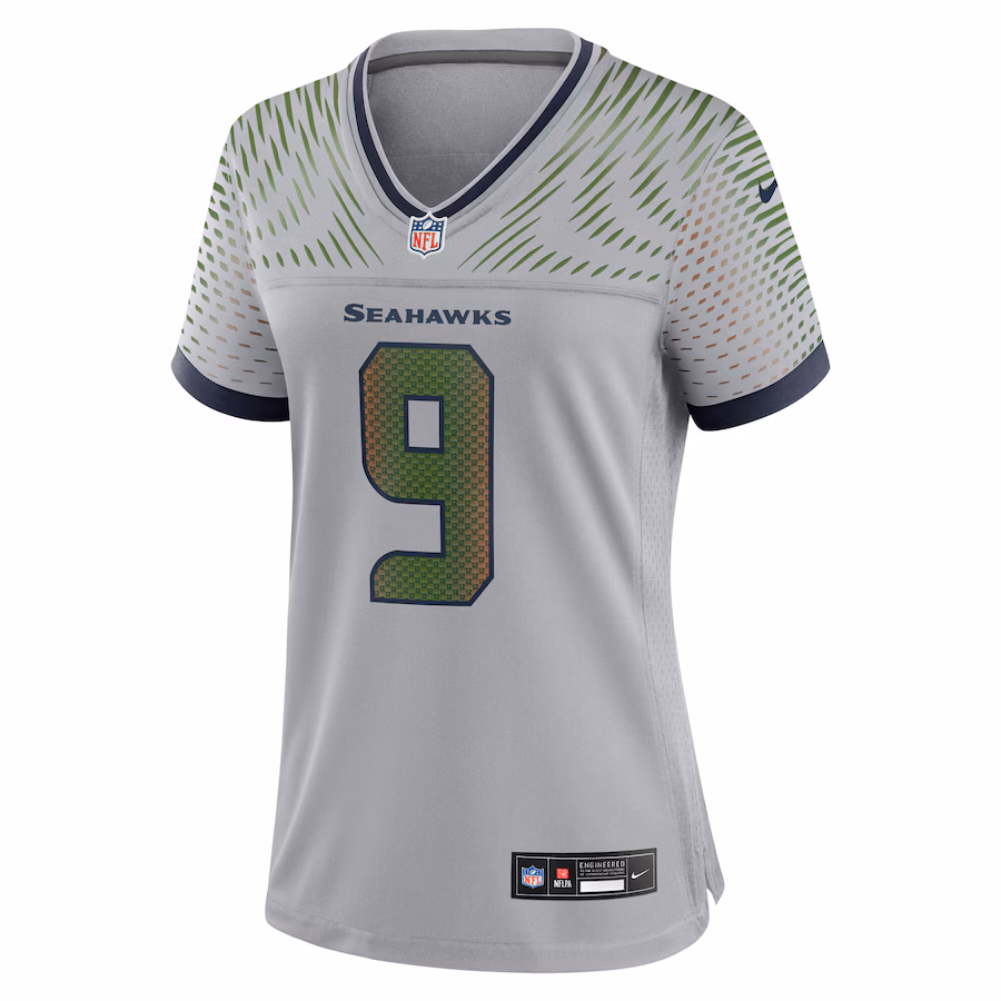Kenneth Walker III #9 Seattle Seahawks Women's 2025 Rivalries Collection Game Jersey - Wolf Gray