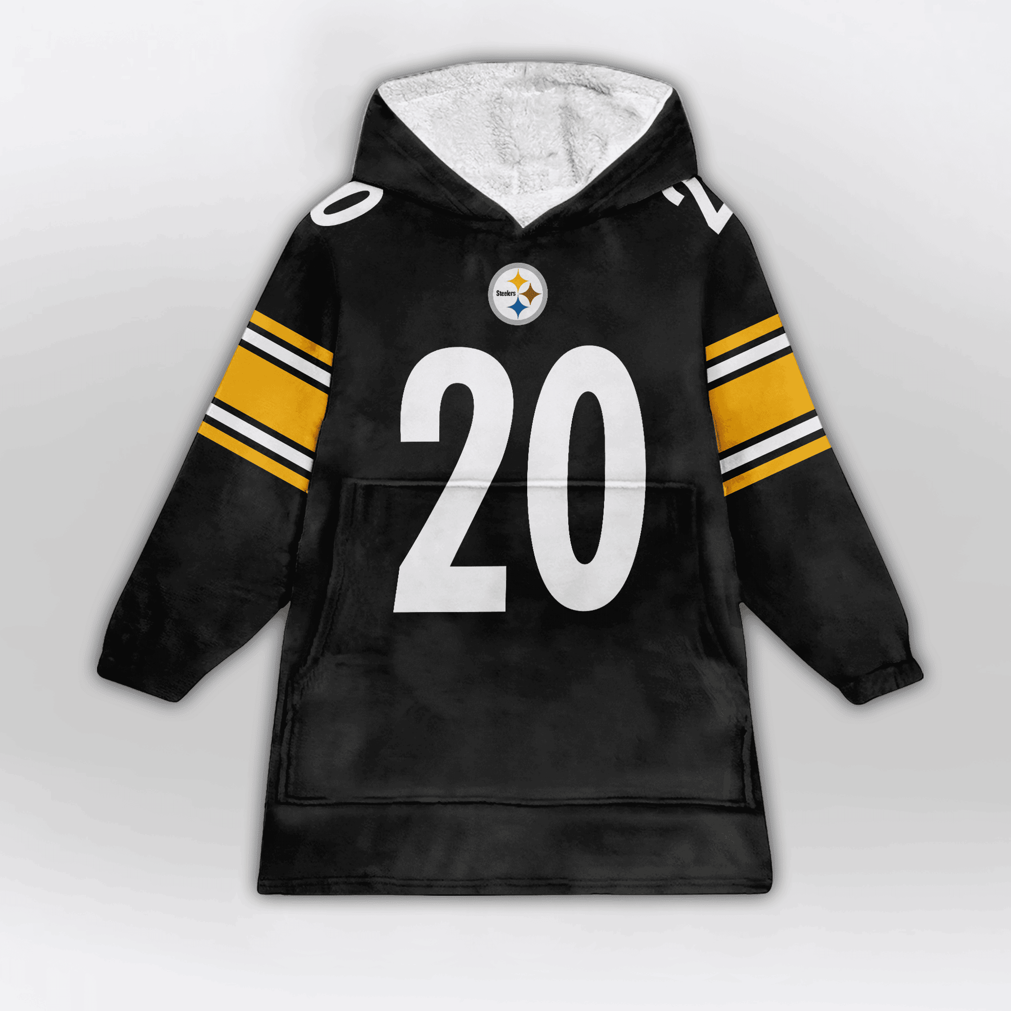 Kid 20 Pittsburgh Football Unisex Blanket Hoodie