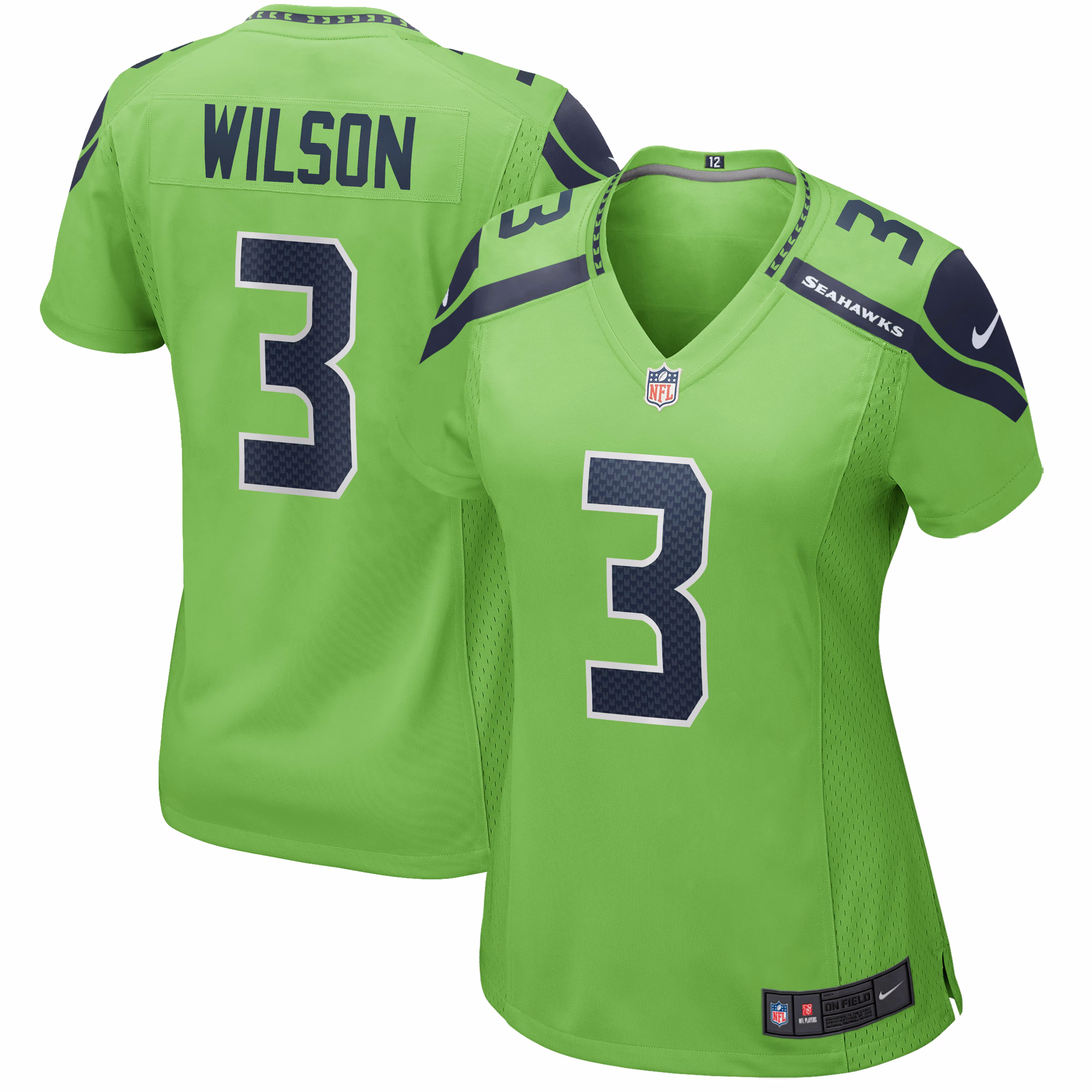 Russell Wilson Seattle Seahawks Women's Game Player Jersey - College Navy
