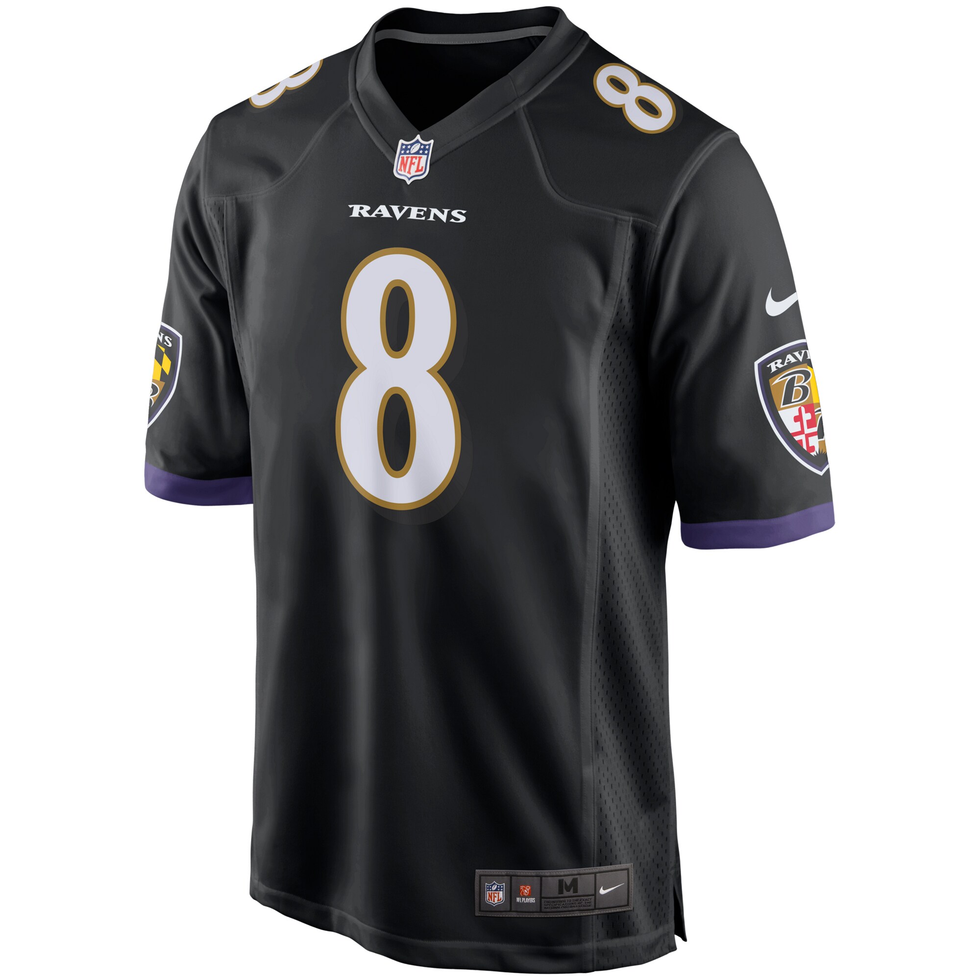 Lamar Jackson Baltimore Ravens  Game Jersey - Black