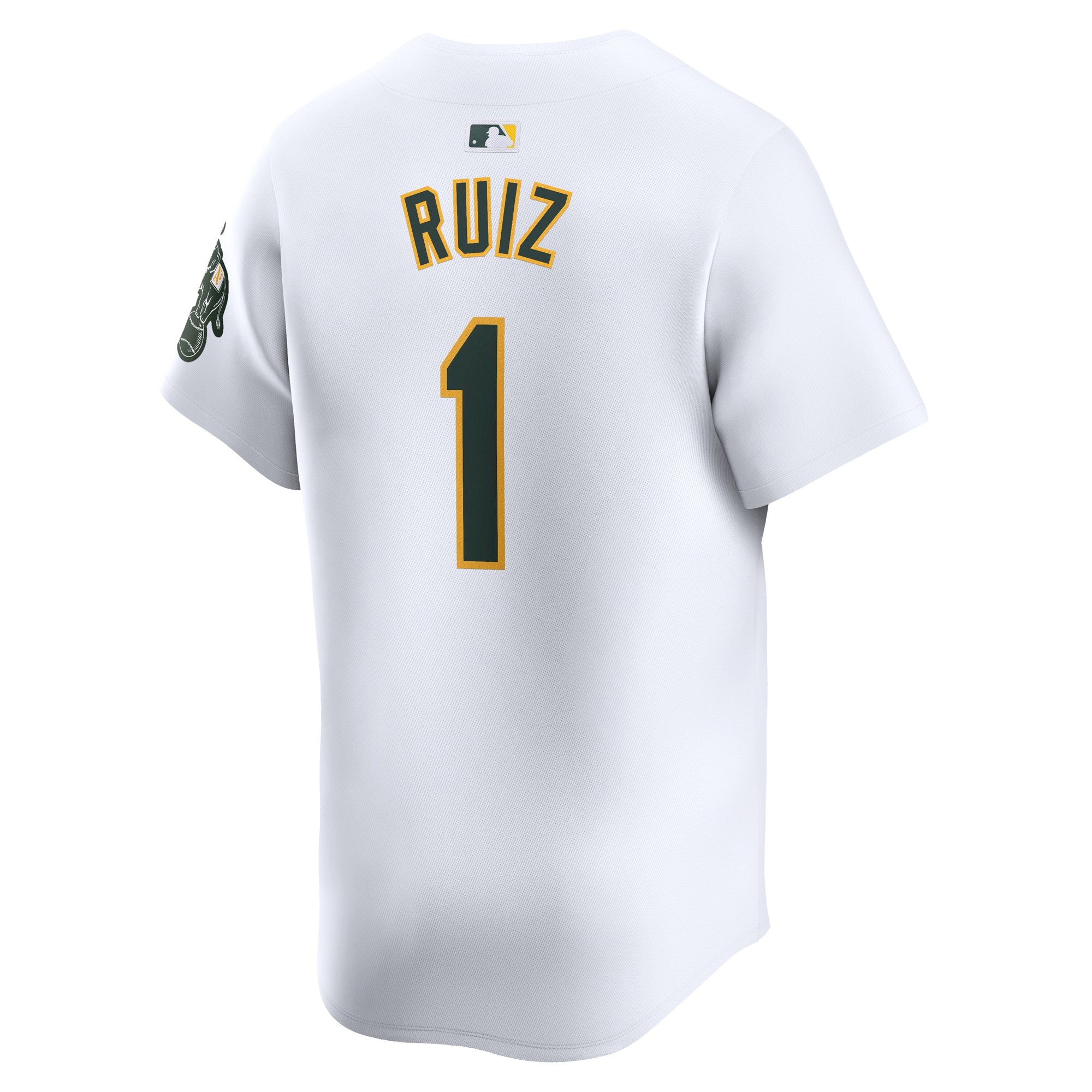Men's Oakland Athletics Esteury Ruiz  White Home Limited Player Jersey