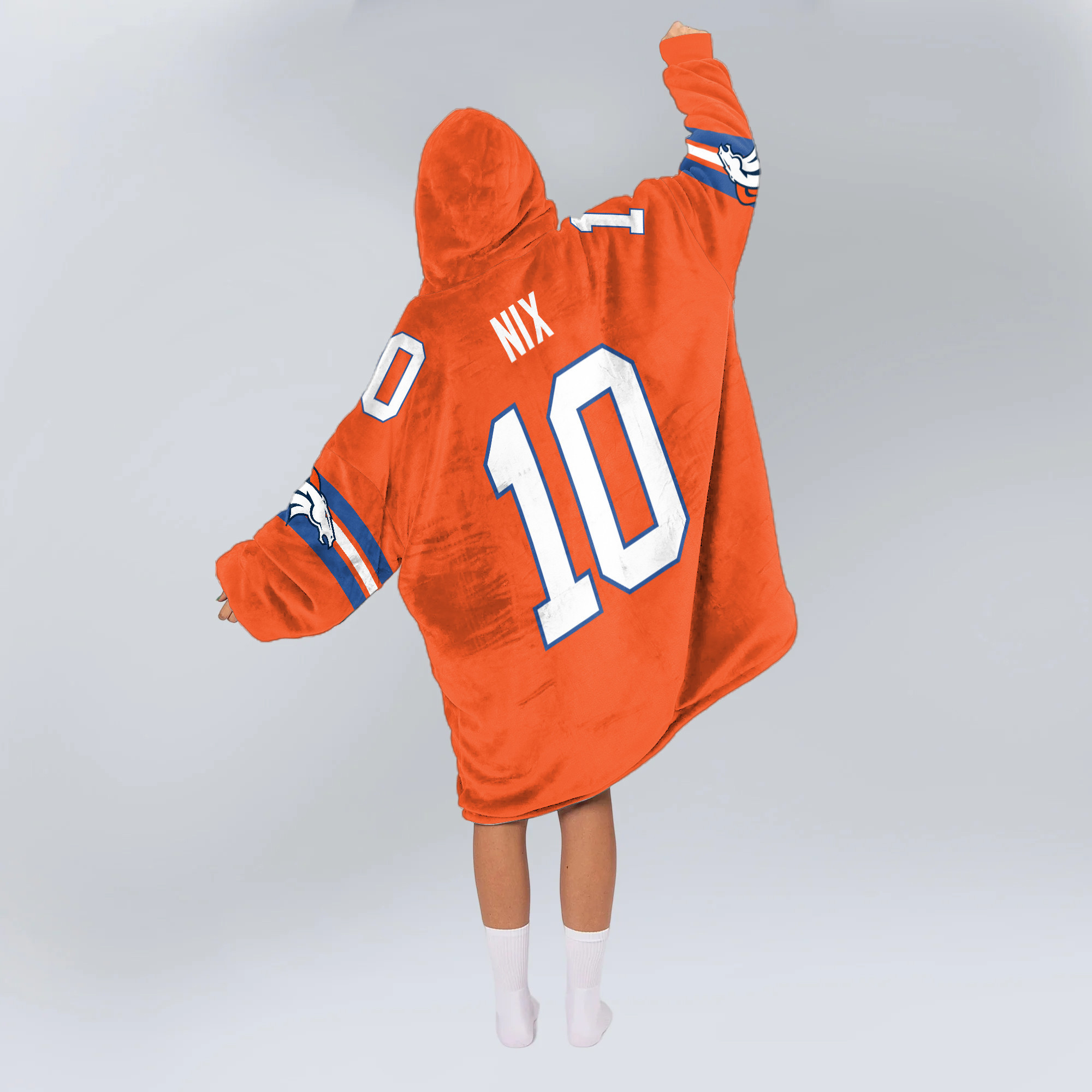 Adult B.N 10 Denver Football Unisex Blanket Hoodie