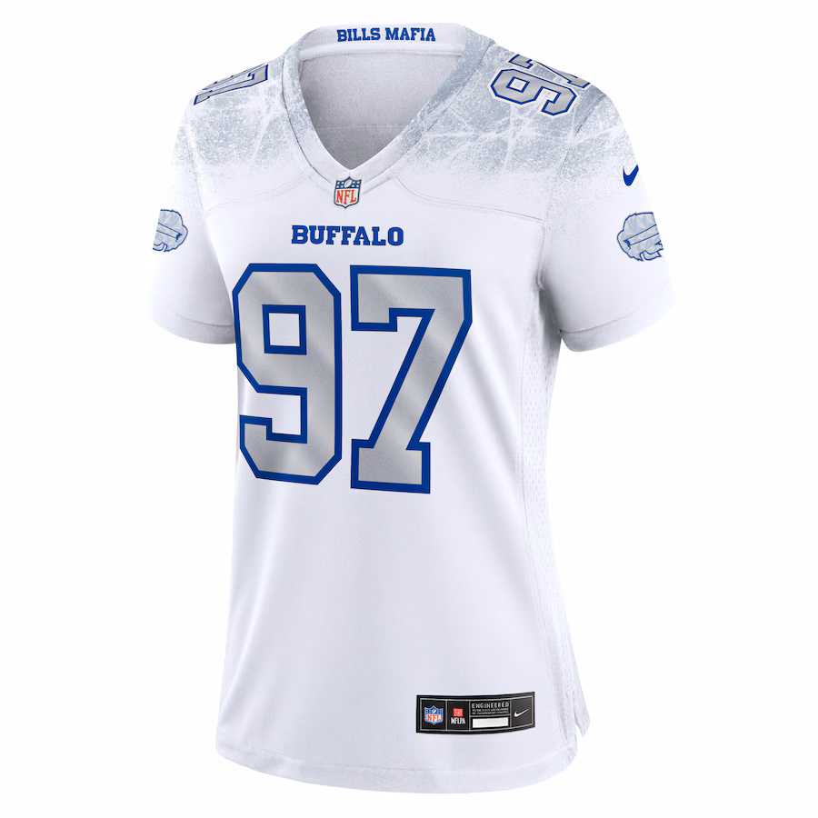 Joey Bosa #97 Buffalo Bills Women's 2025 Rivalries Collection Game Jersey - White
