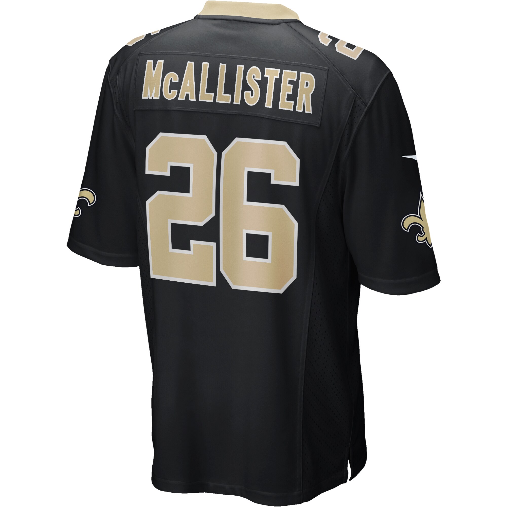 Deuce McAllister New Orleans Saints Game Retired Player Jersey - Black