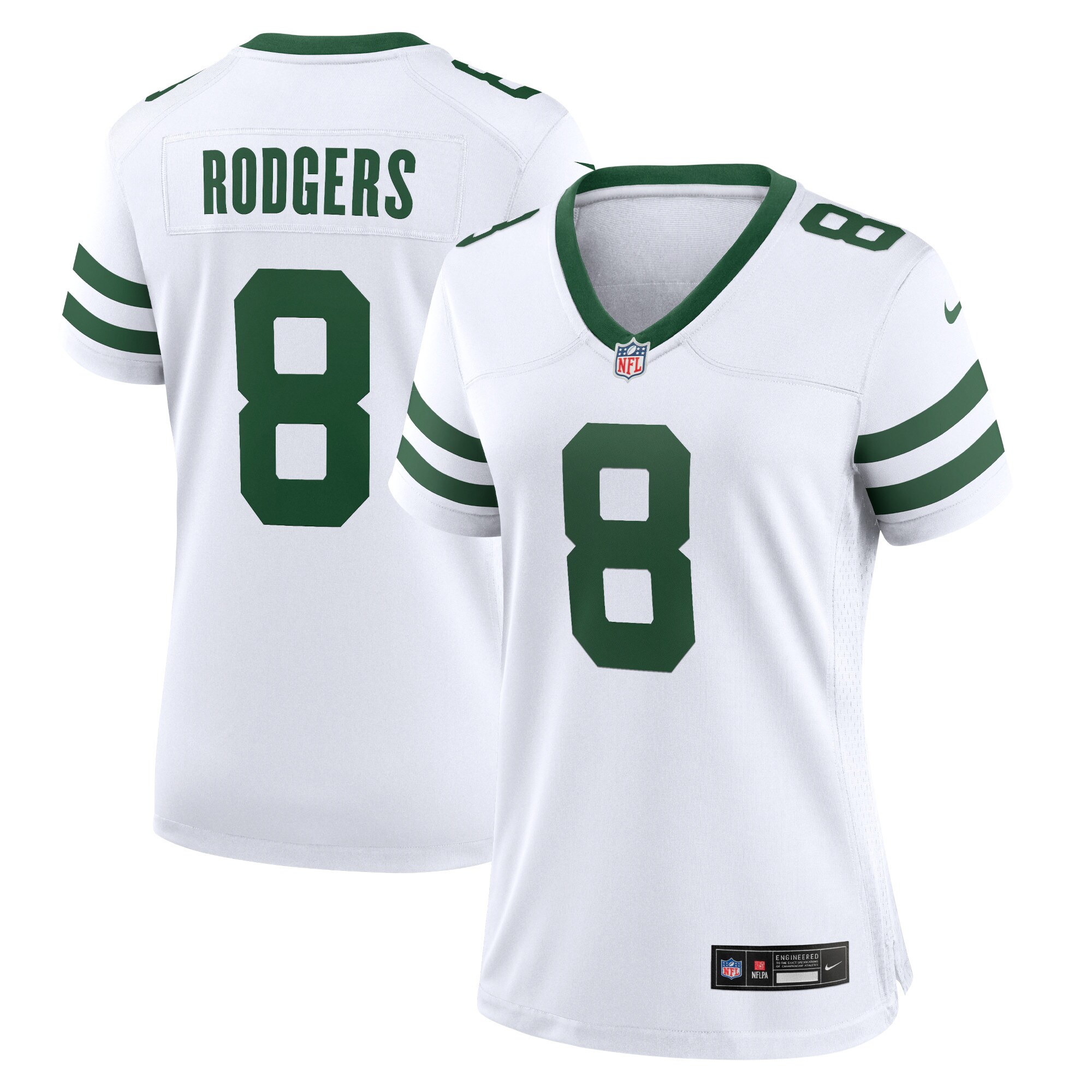 Aaron Rodgers New York Jets  Women's Legacy Player Game Jersey - White