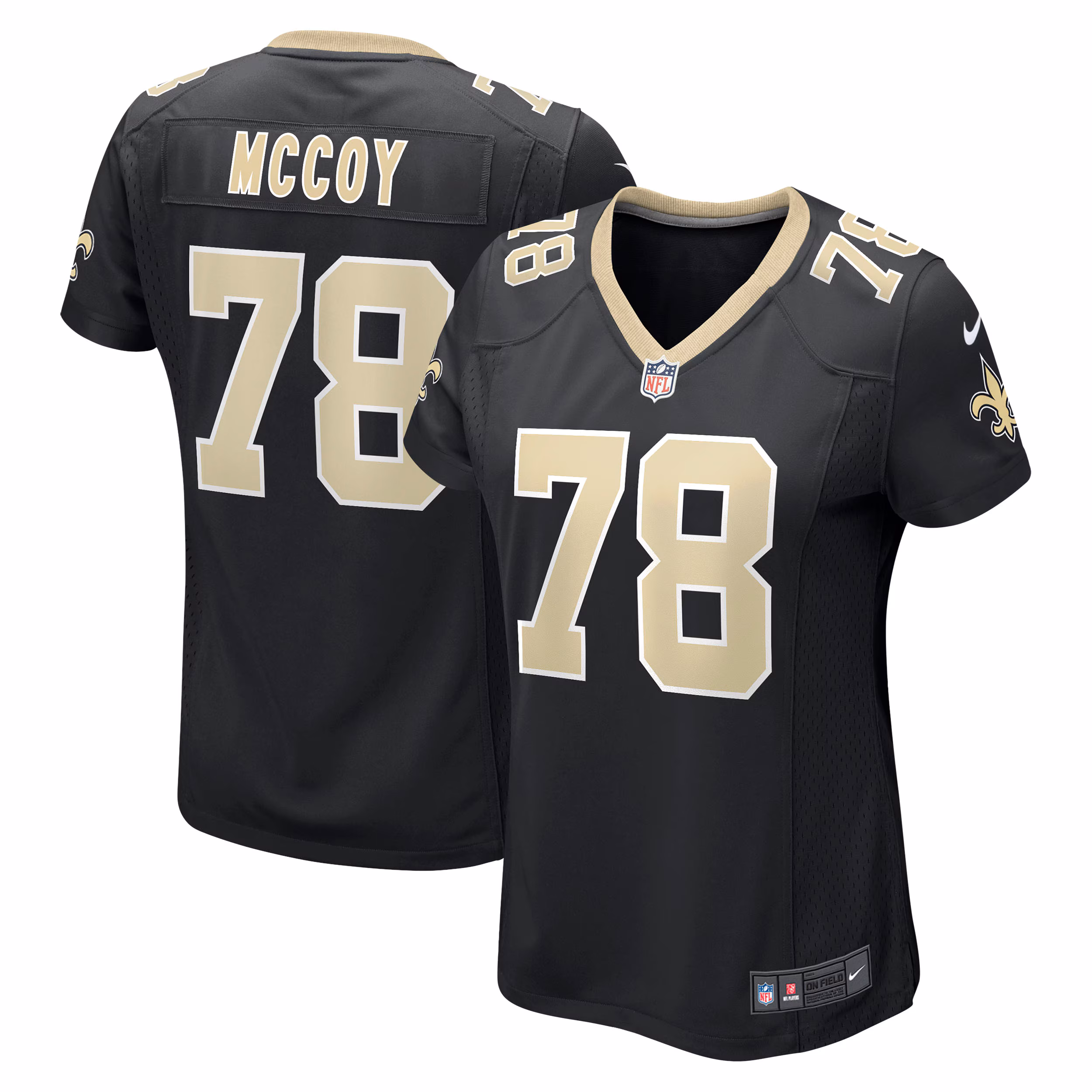 Erik Mccoy New Orleans Saints Women's Game Jersey - Black