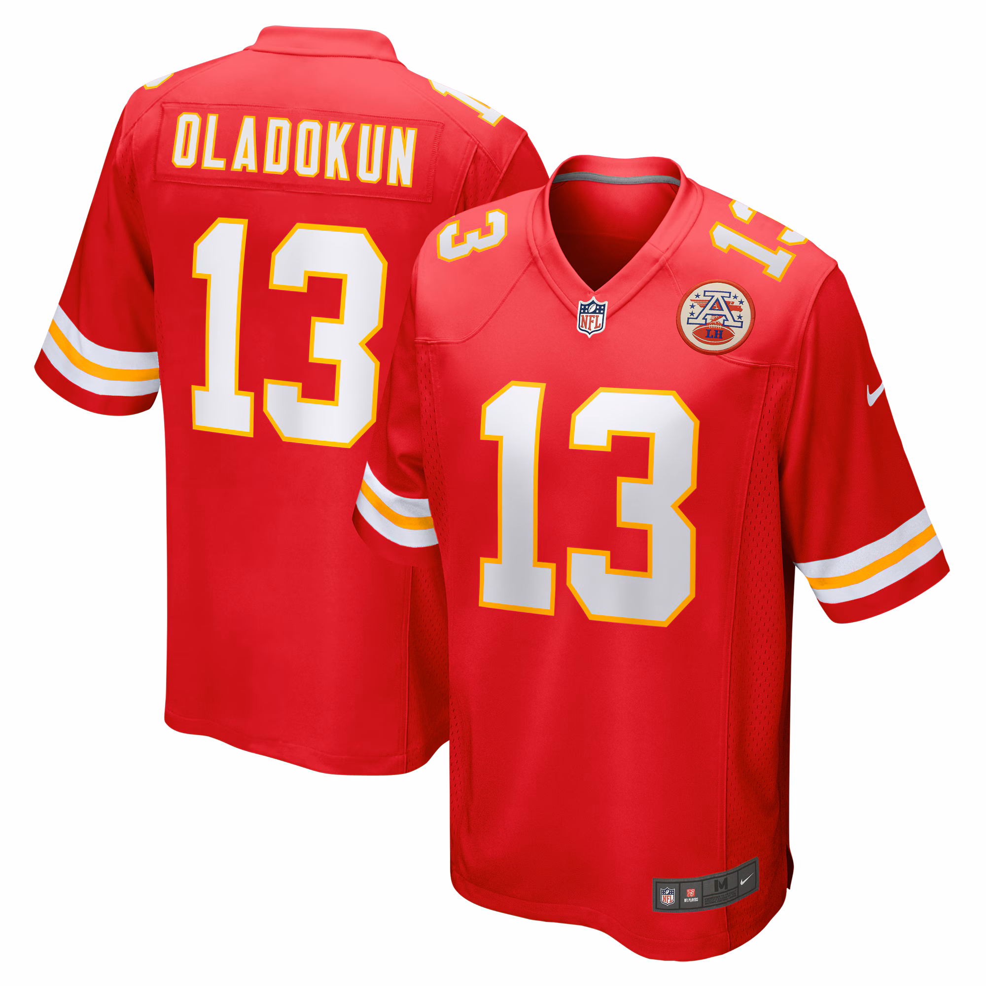 Chris Oladokun Kansas City Chiefs  Game Jersey -  Red