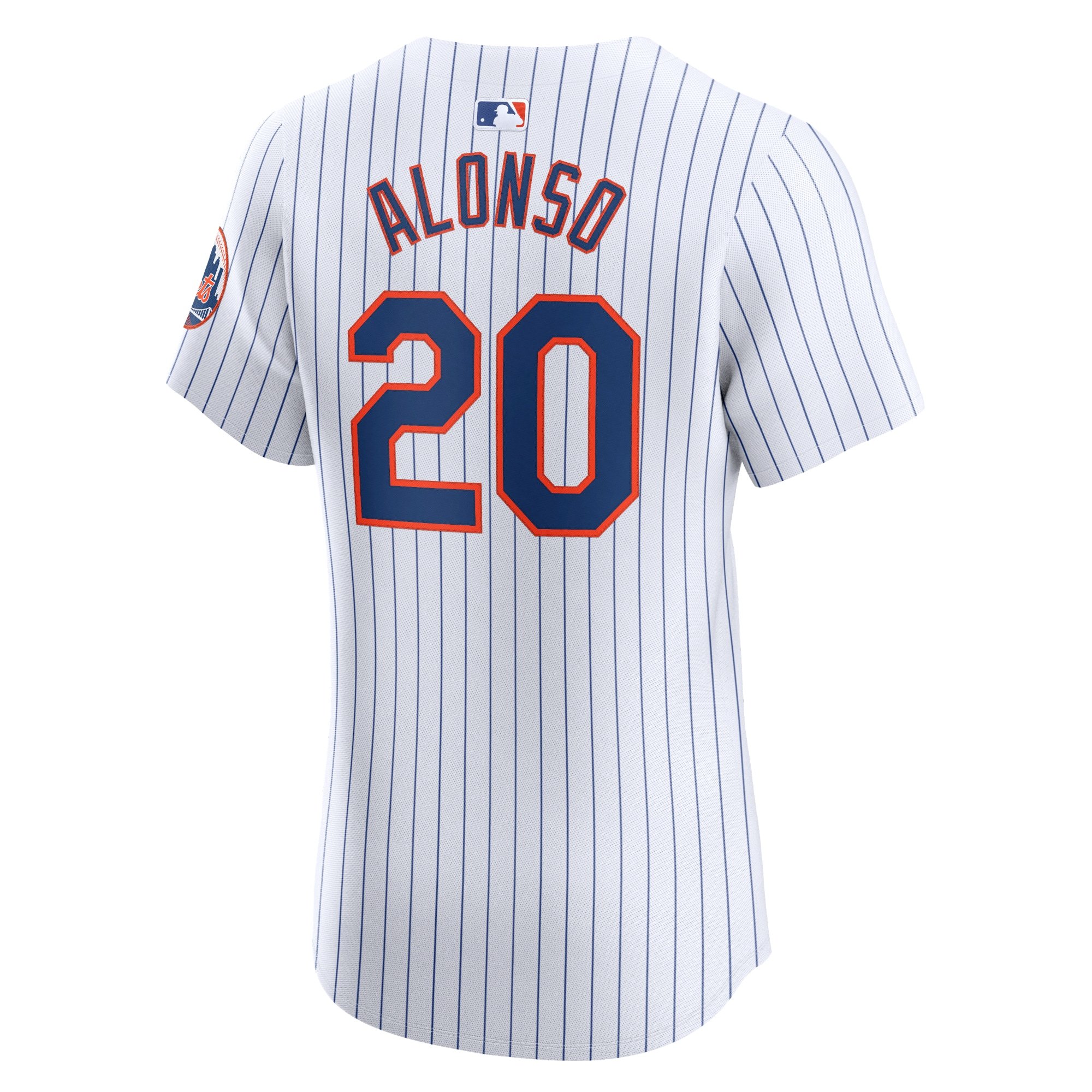 Men's New York Mets Pete Alonso  White Home Elite Jersey