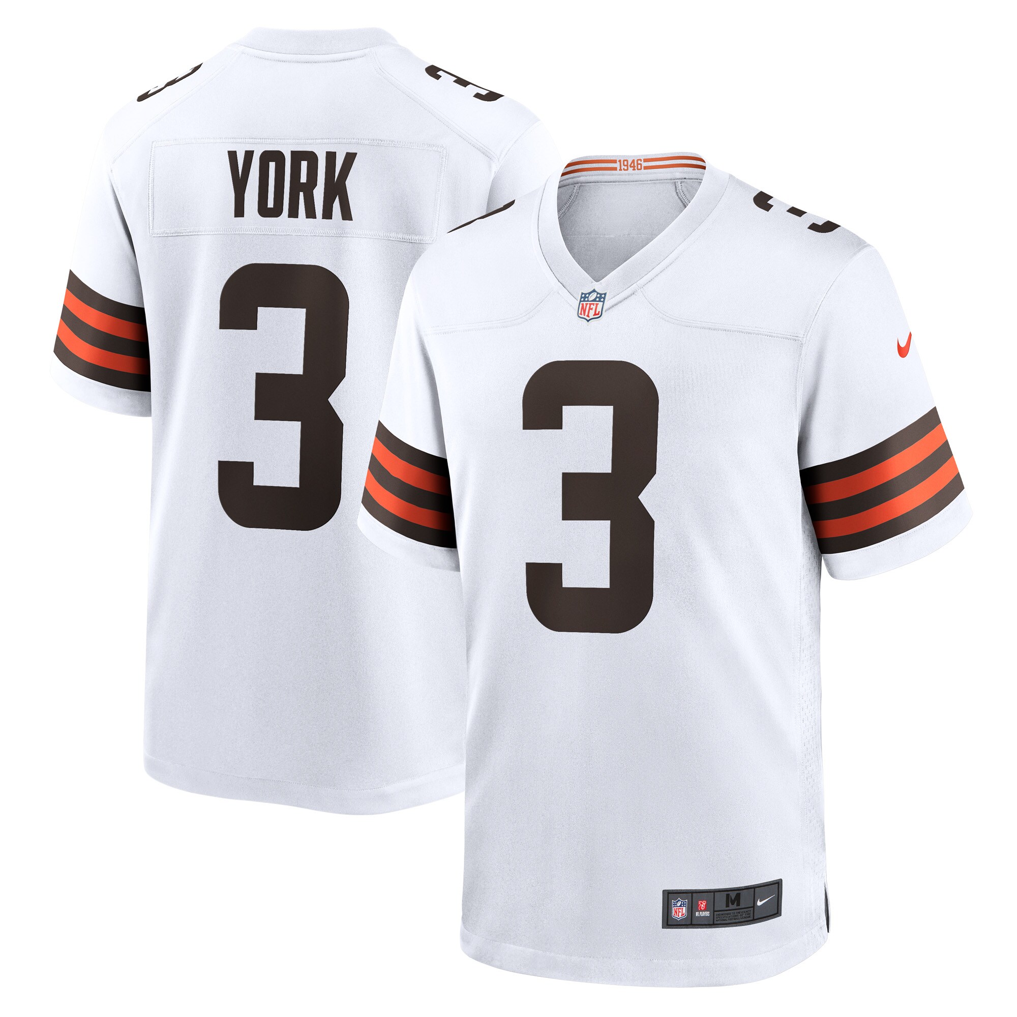 Cade York Cleveland Browns  Game Player Jersey - White