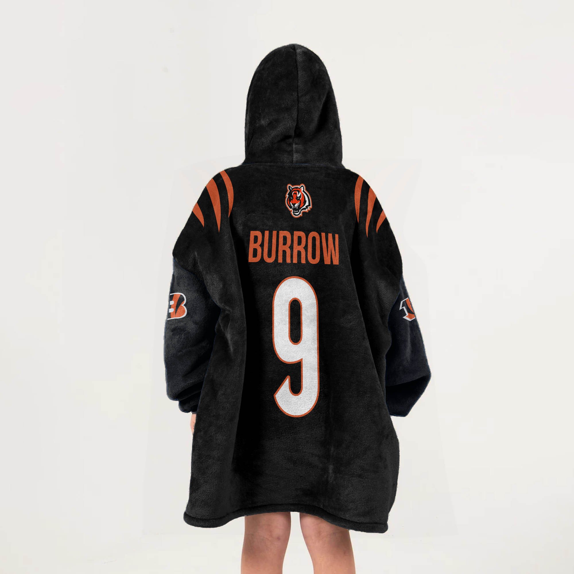 Adult J.B 9 Cincinnati Football Unisex Blanket Hoodie
