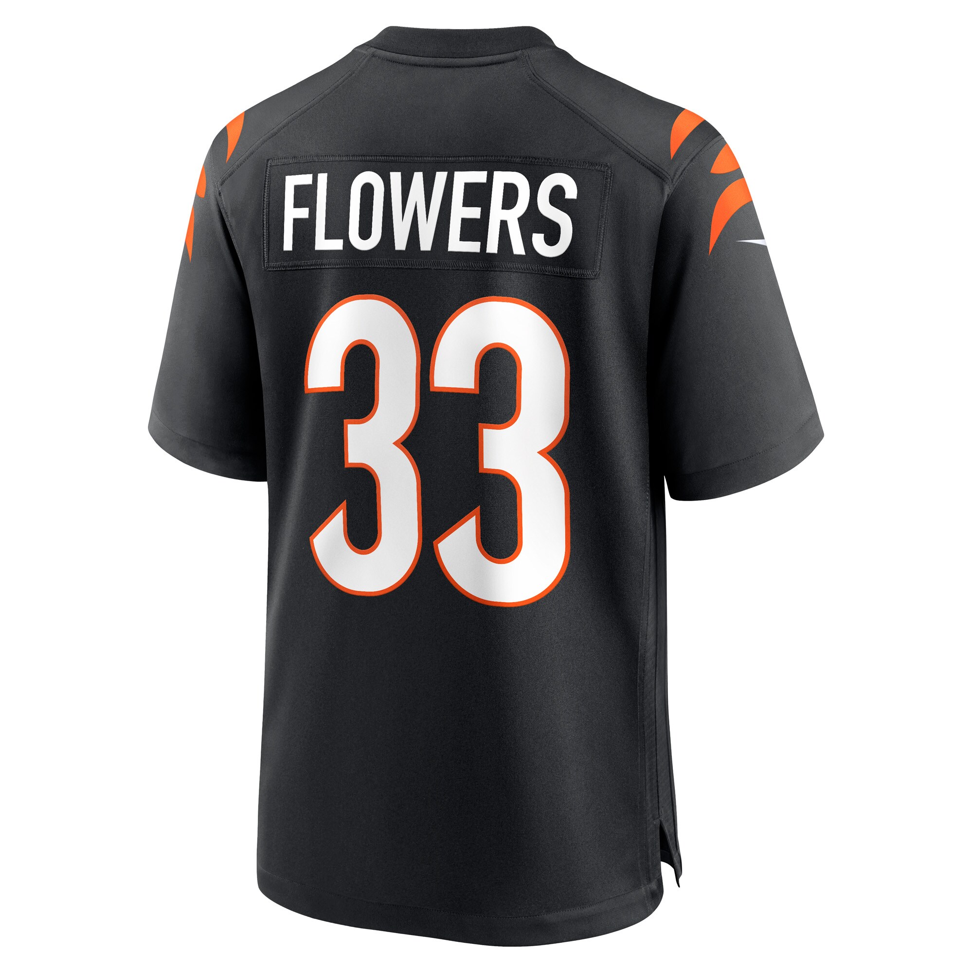 Tre Flowers Cincinnati Bengals  Game Jersey - Black