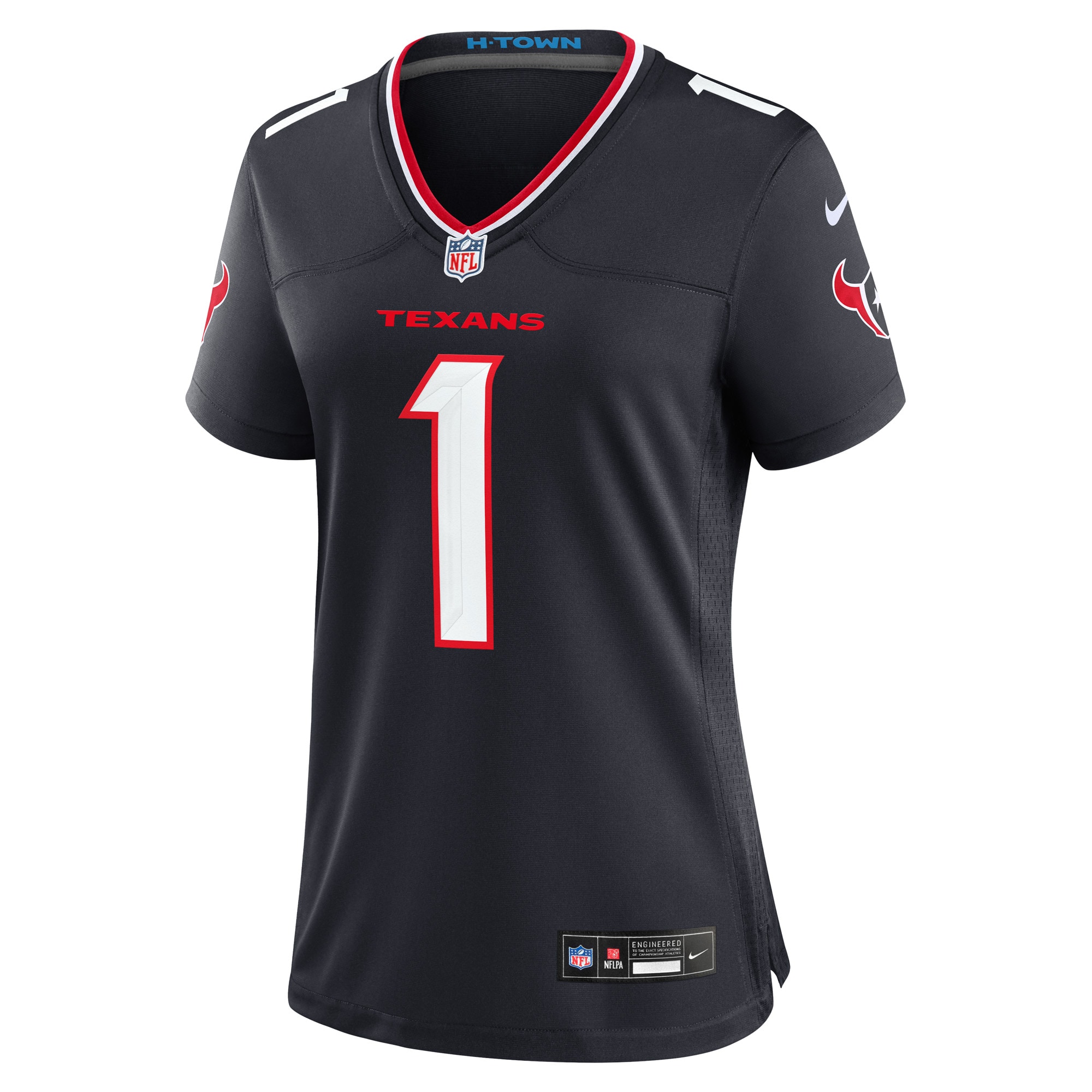 Number 1 Bride Houston Texans Women's Game Jersey - Navy
