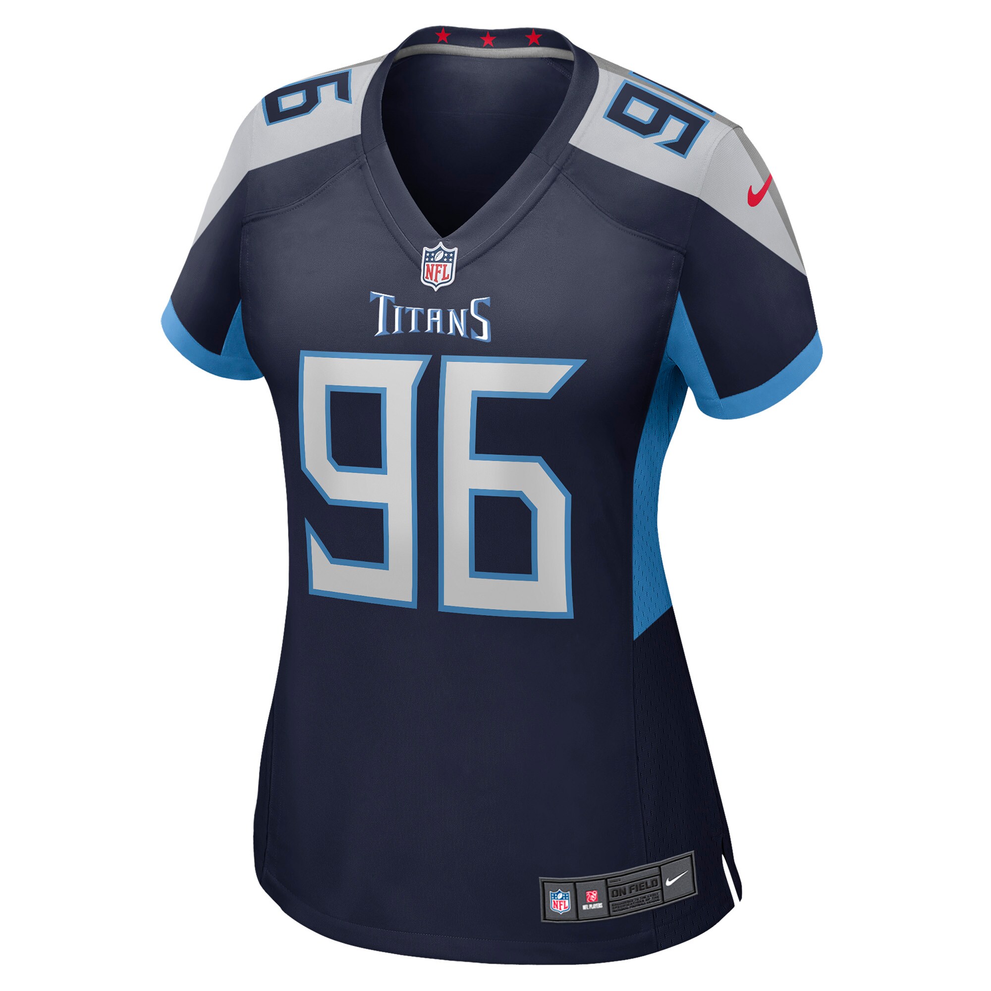 Denico Autry Tennessee Titans  Women's Game Jersey - Navy