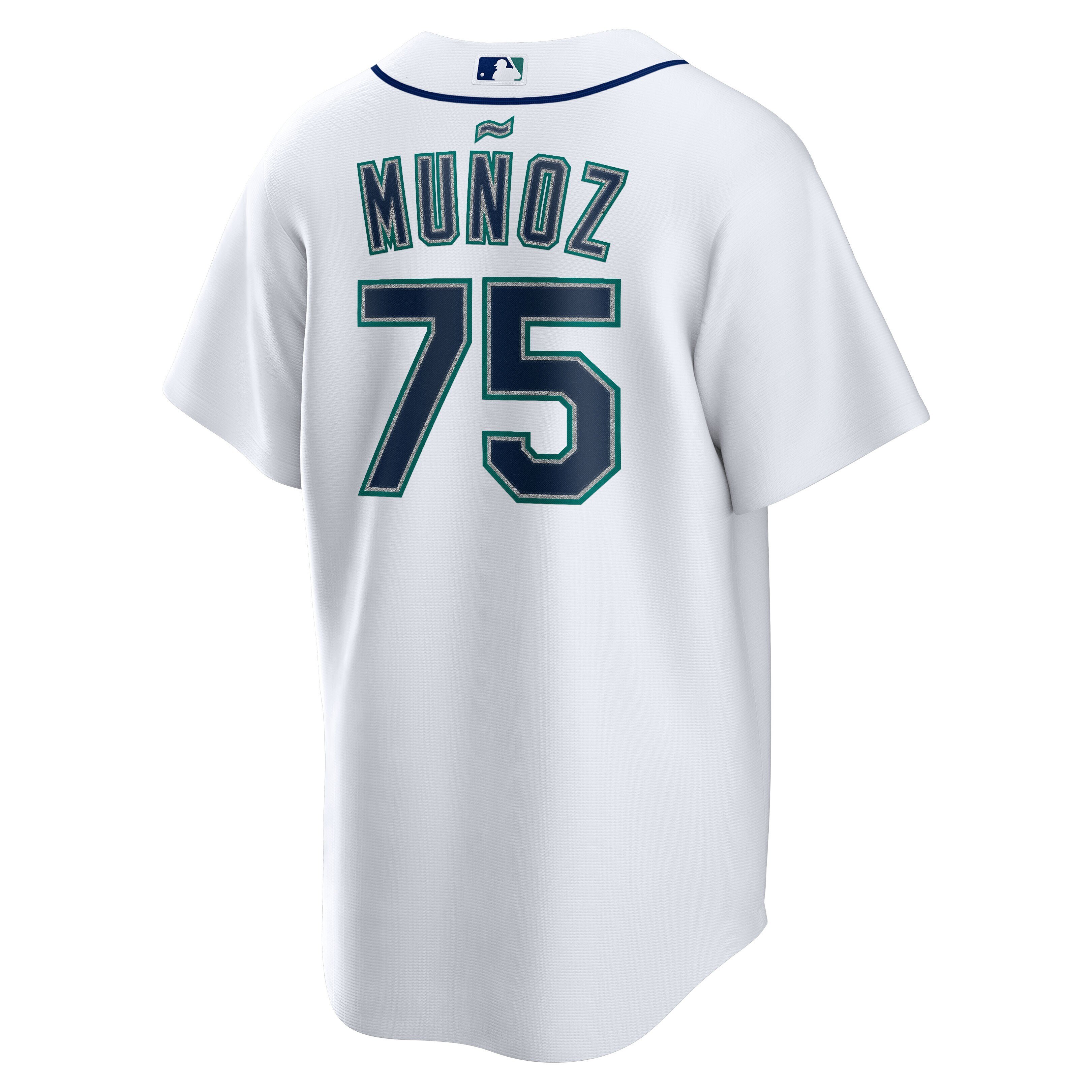 Men's Seattle Mariners Andrés Mu?oz  White Home  Replica Player Jersey