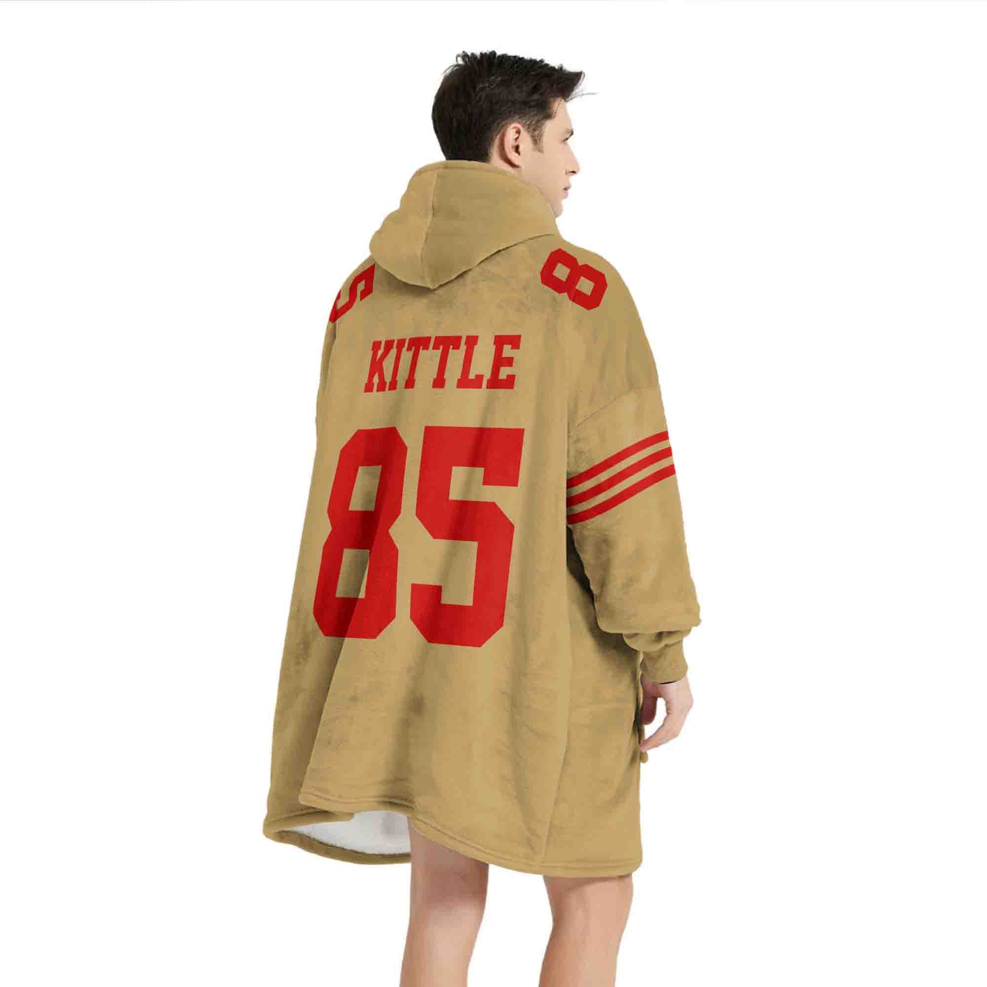 Adult 85 San Francisco 49ers Football Unisex Blanket Hoodie