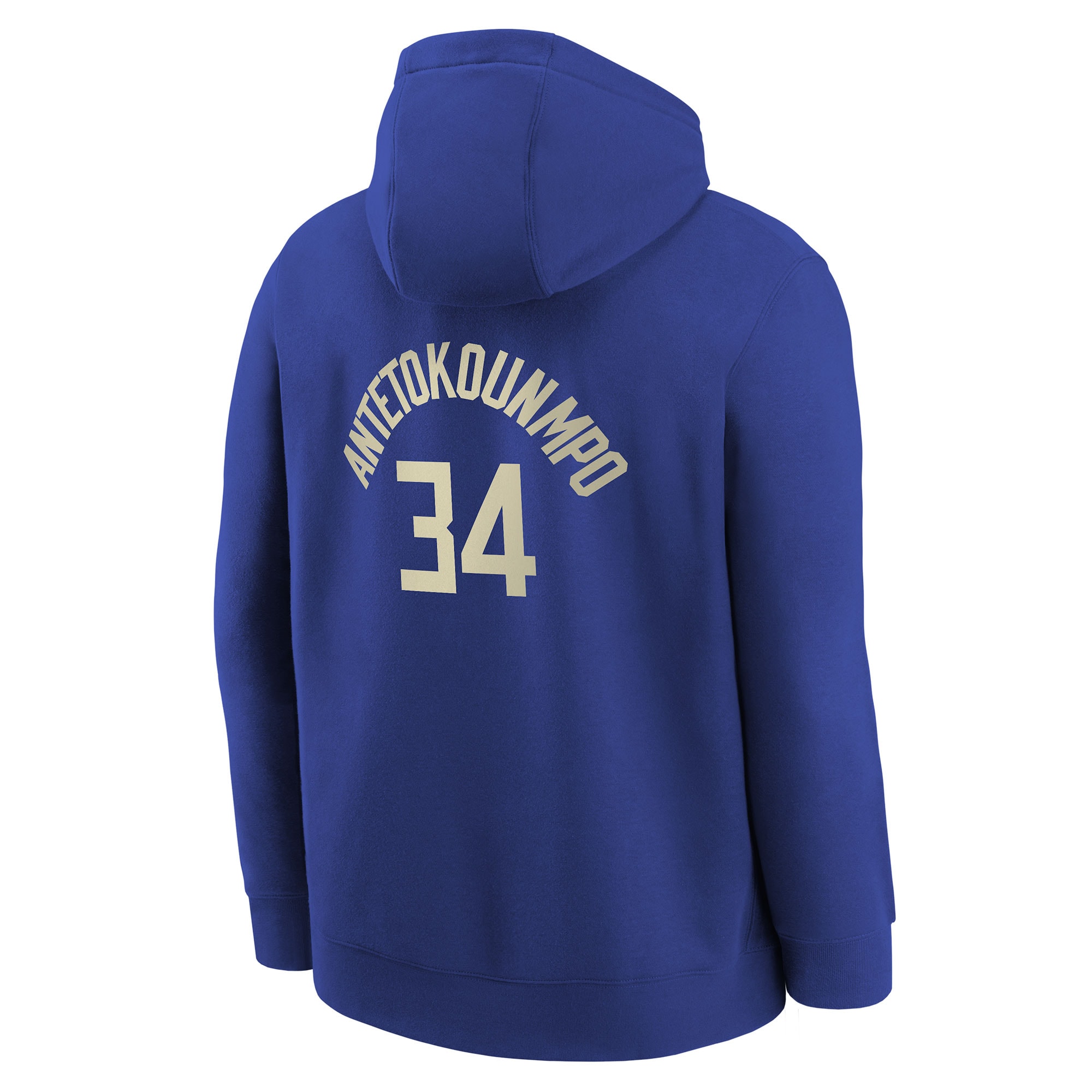 Youth Milwaukee Bucks Giannis Antetokounmpo  Royal 2023/24 City Edition Name & Number Pullover Hoodie