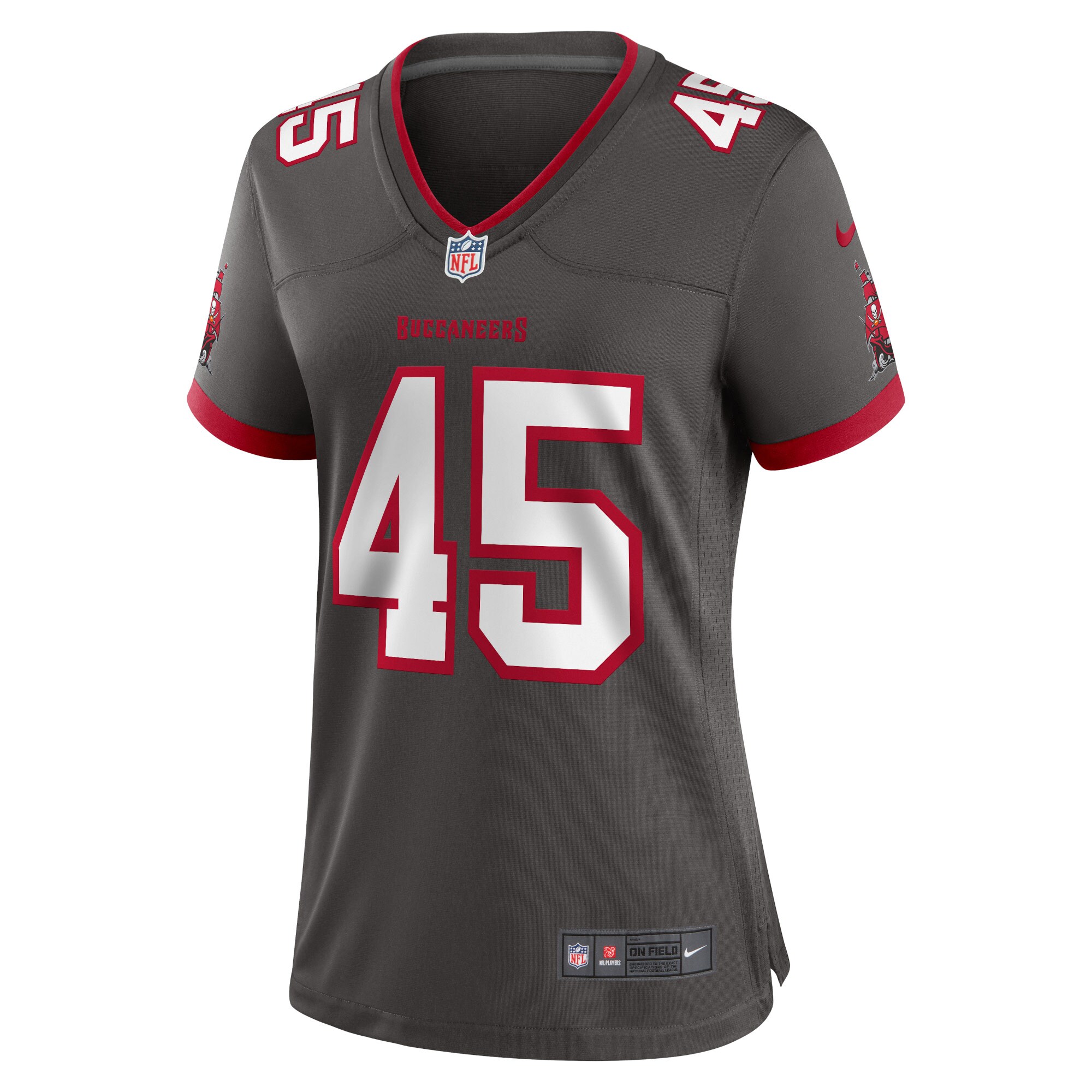 Devin White Tampa Bay Buccaneers  Women's Game Jersey - Pewter